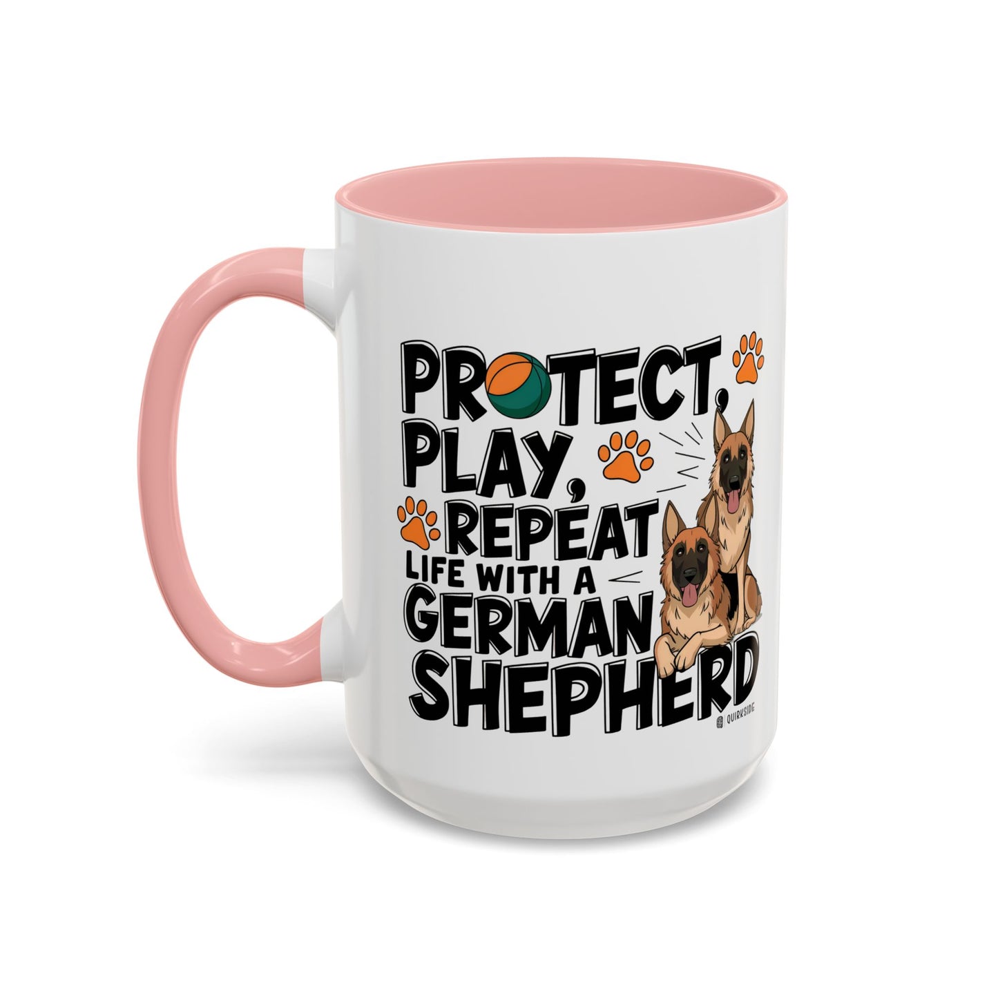 German Shepherd Lover's Accent Coffee Mug - Perfect Gift for Dog Owners, Pet Lovers, Birthdays, Holidays, Home Decor