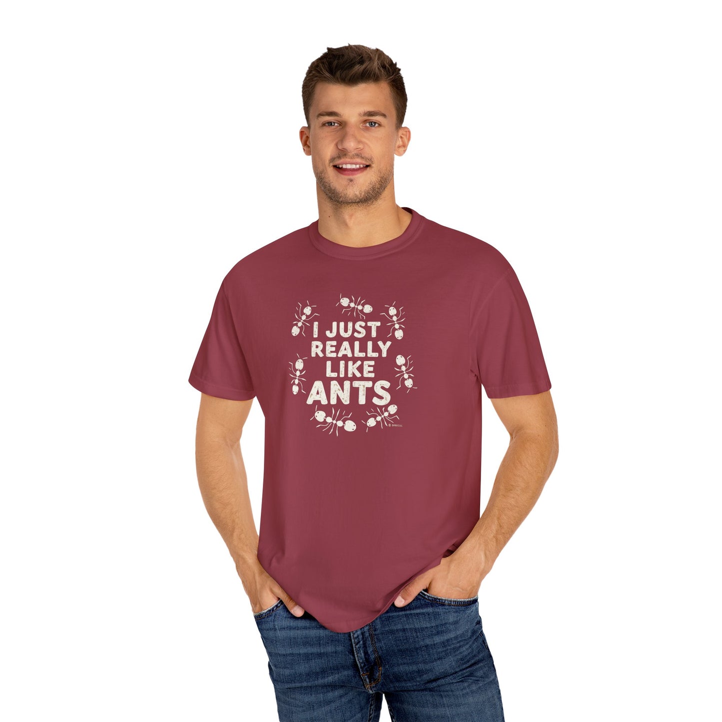 Funny Ant Lover Unisex Garment-Dyed T-shirt, Ant Enthusiast Gift, Insect Humor Tee, Ant Colony Shirt, Bug Lover Top