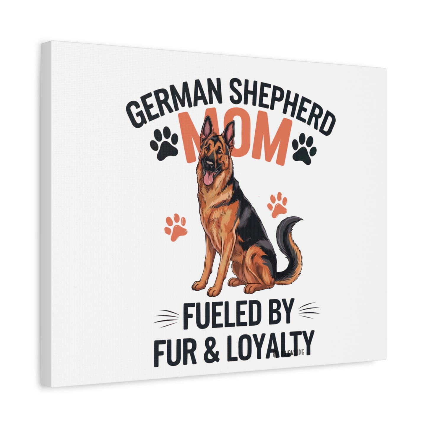 German Shepherd Mom Canvas Wall Art, Dog Lover Decor, Pet Owner Gift, Home Sweet Home Art, Animal Lover Wall Decor