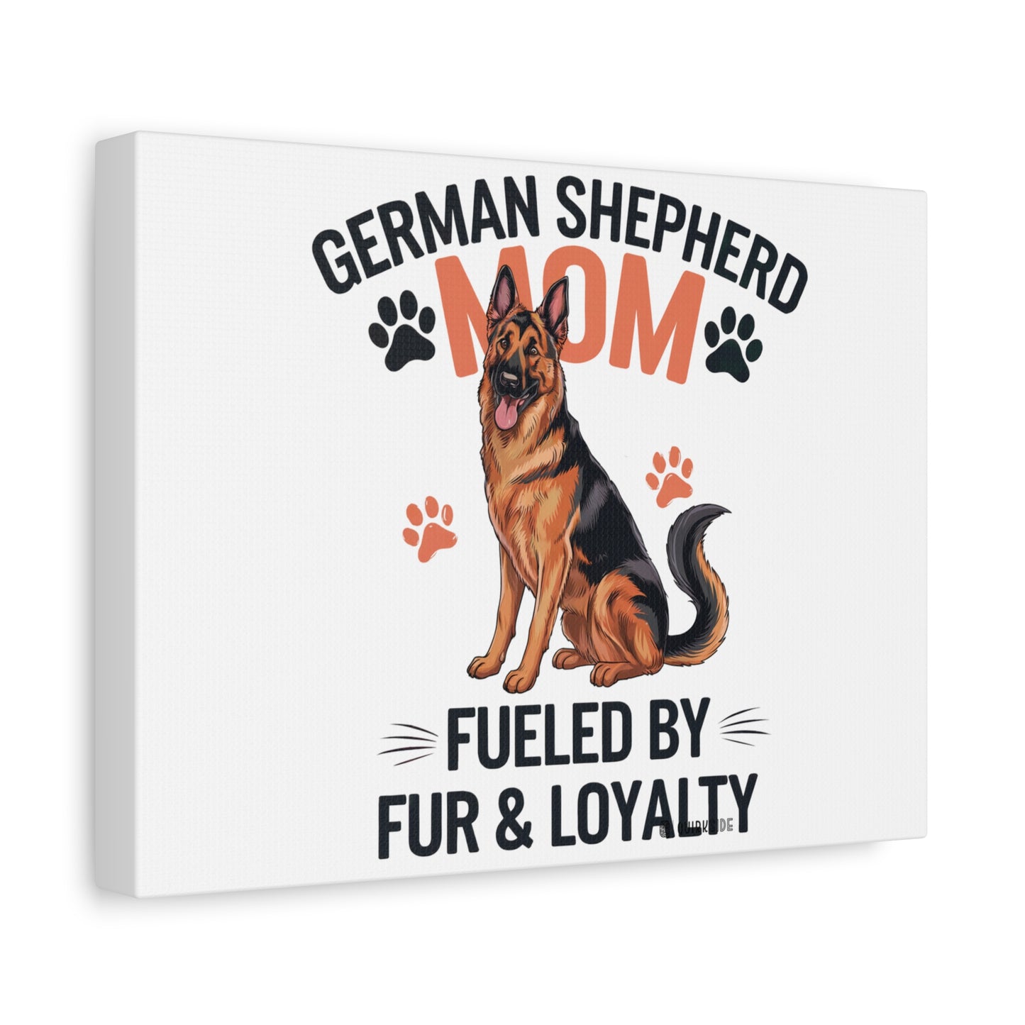 German Shepherd Mom Canvas Wall Art, Dog Lover Decor, Pet Owner Gift, Home Sweet Home Art, Animal Lover Wall Decor