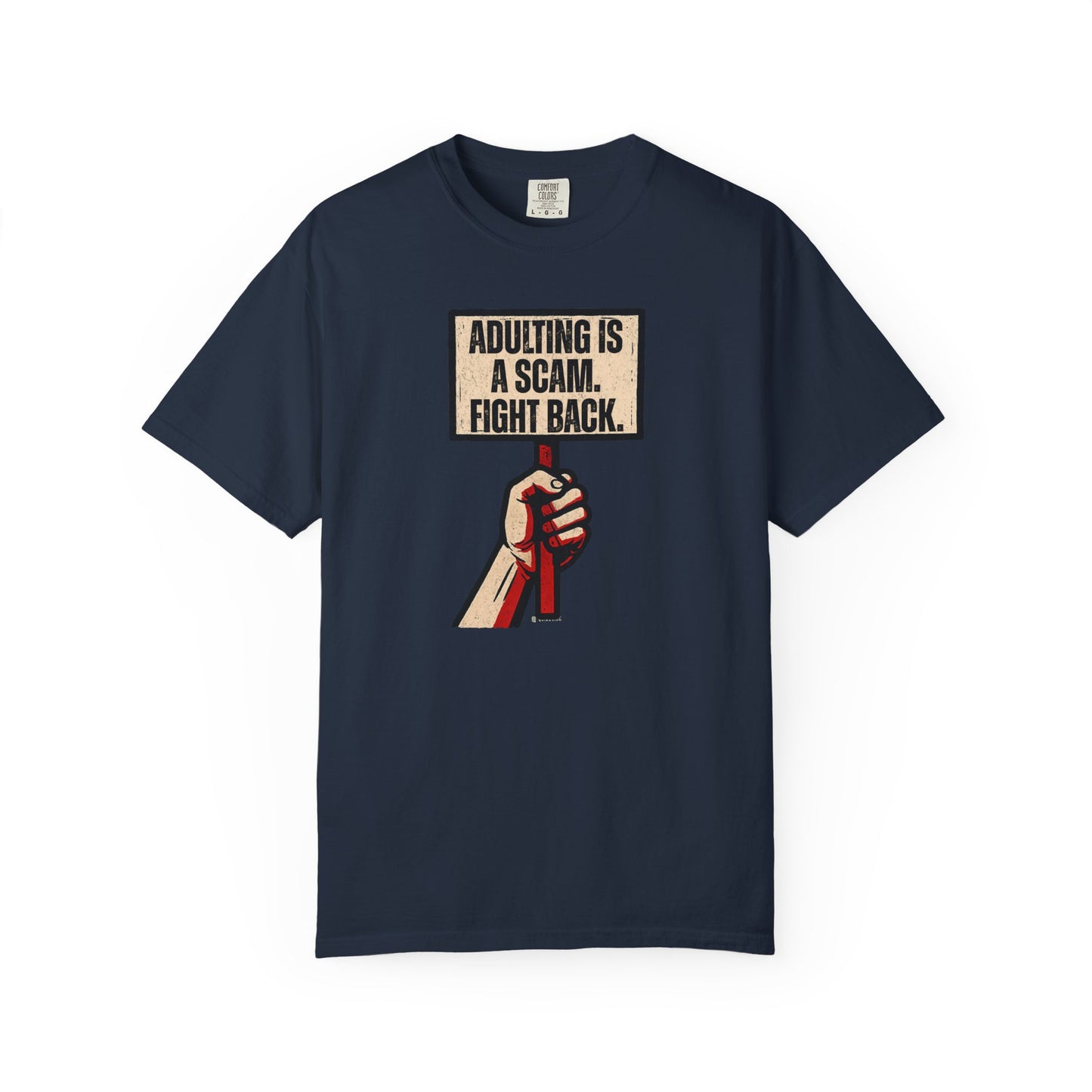 Adulting Is A Scam T-Shirt, Funny Unisex Tee, Gift for Millennials, Casual Wear, Humor Shirt, Relaxed Fit T-Shirt