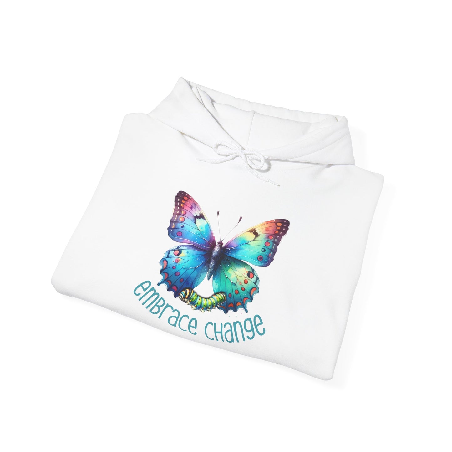 Butterfly Transformation Hoodie, Inspirational Change Sweatshirt, Metamorphosis Quote Jumper, Growth Encouragement Pullover, Positive - Quirkside Creations