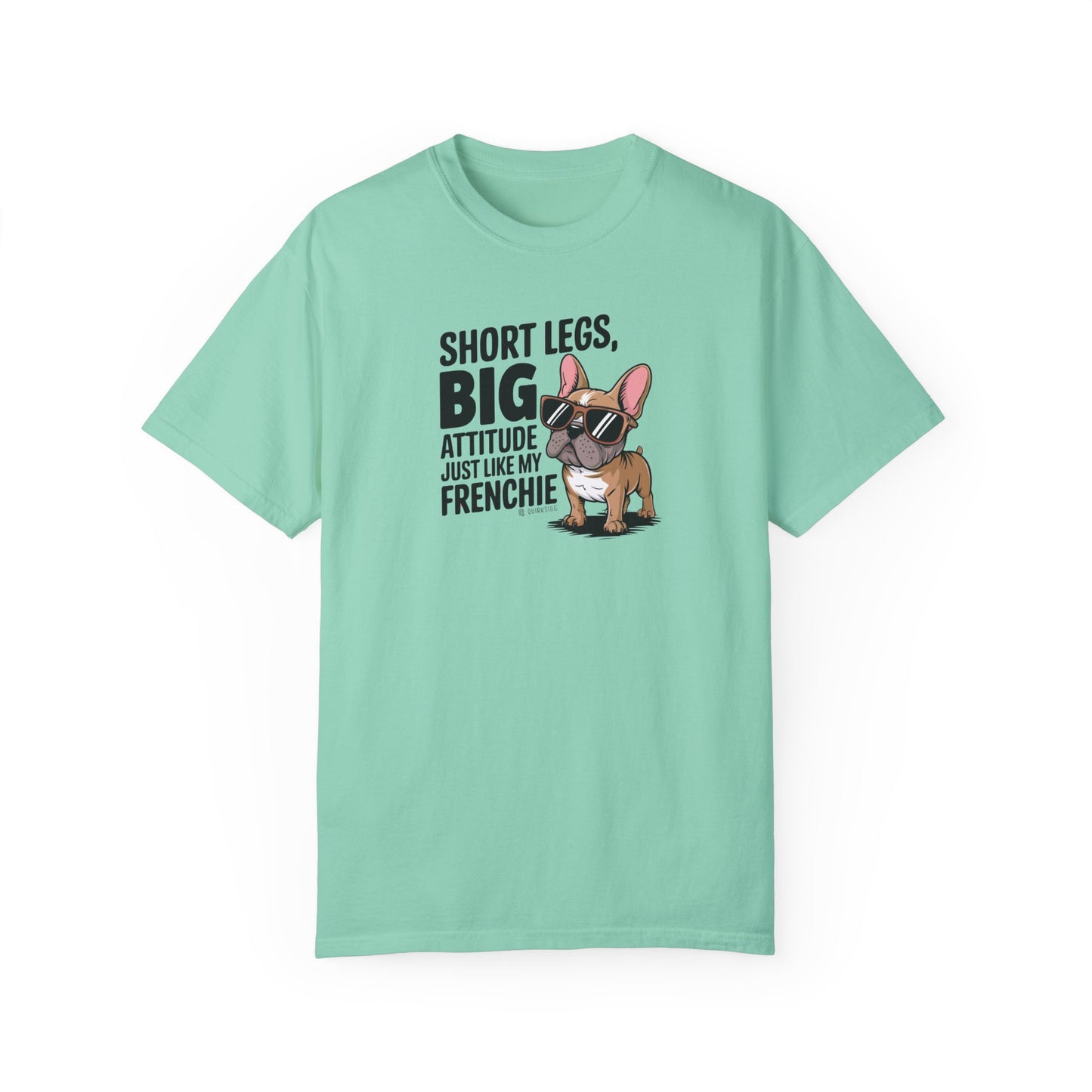 French Bulldog Lover Unisex Garment-Dyed T-shirt, Dog Parent Tee, Cute Bulldog Shirt, Pet Lover Top, Animal Graphic Tee