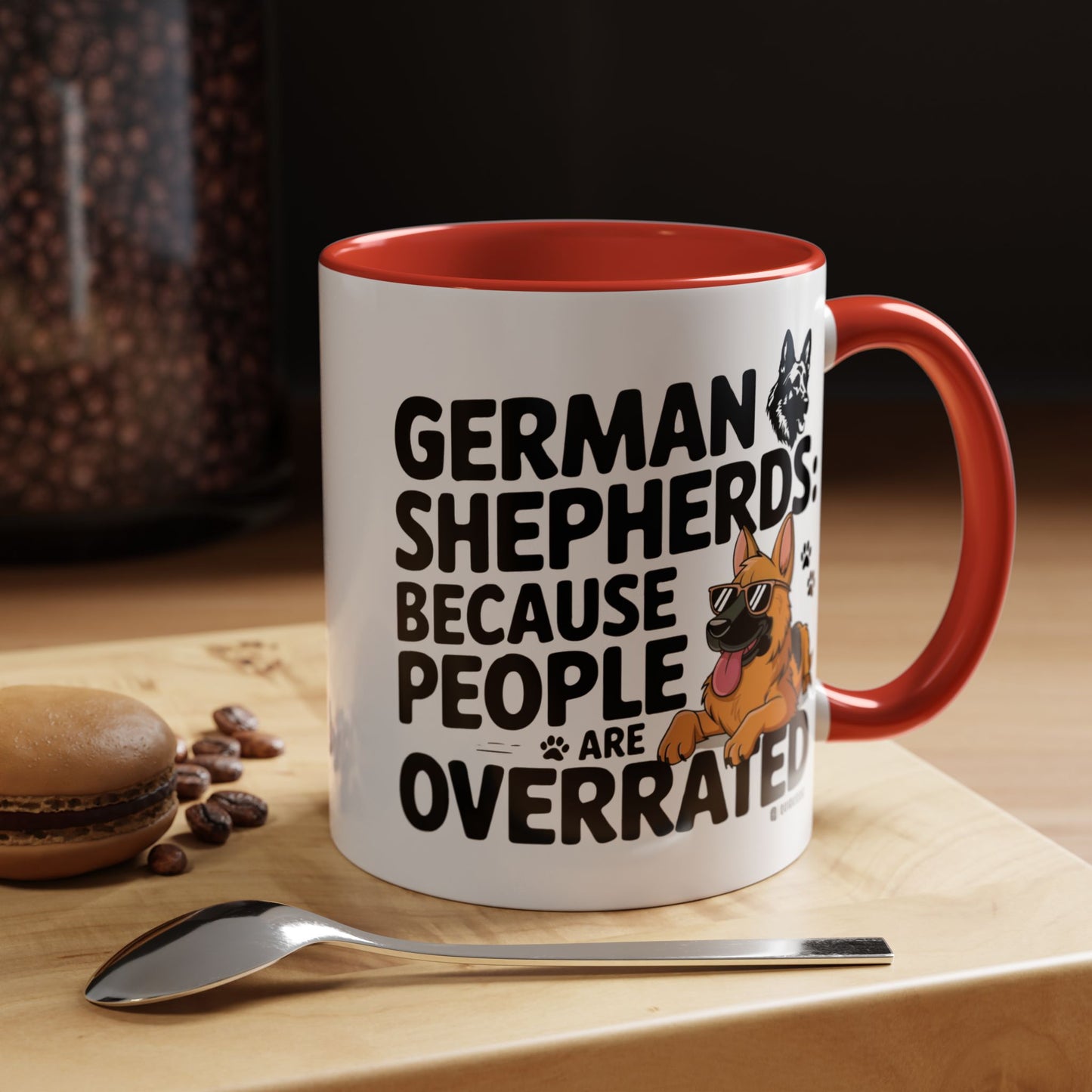 German Shepherds Coffee Mug - Funny Dog Lover Gift, Pet Parent Humor, Animal Lover Decor, Unique Holiday Present, Dog Breed Lovers