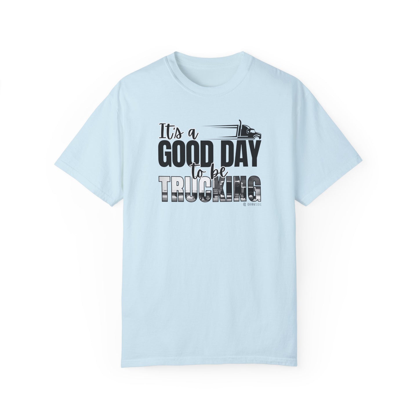 Trucking T-shirt, Truckers Tee, Highway Driver Shirt, On The Road Top, Unisex Tee, Comfortable Garment-Dyed Shirt