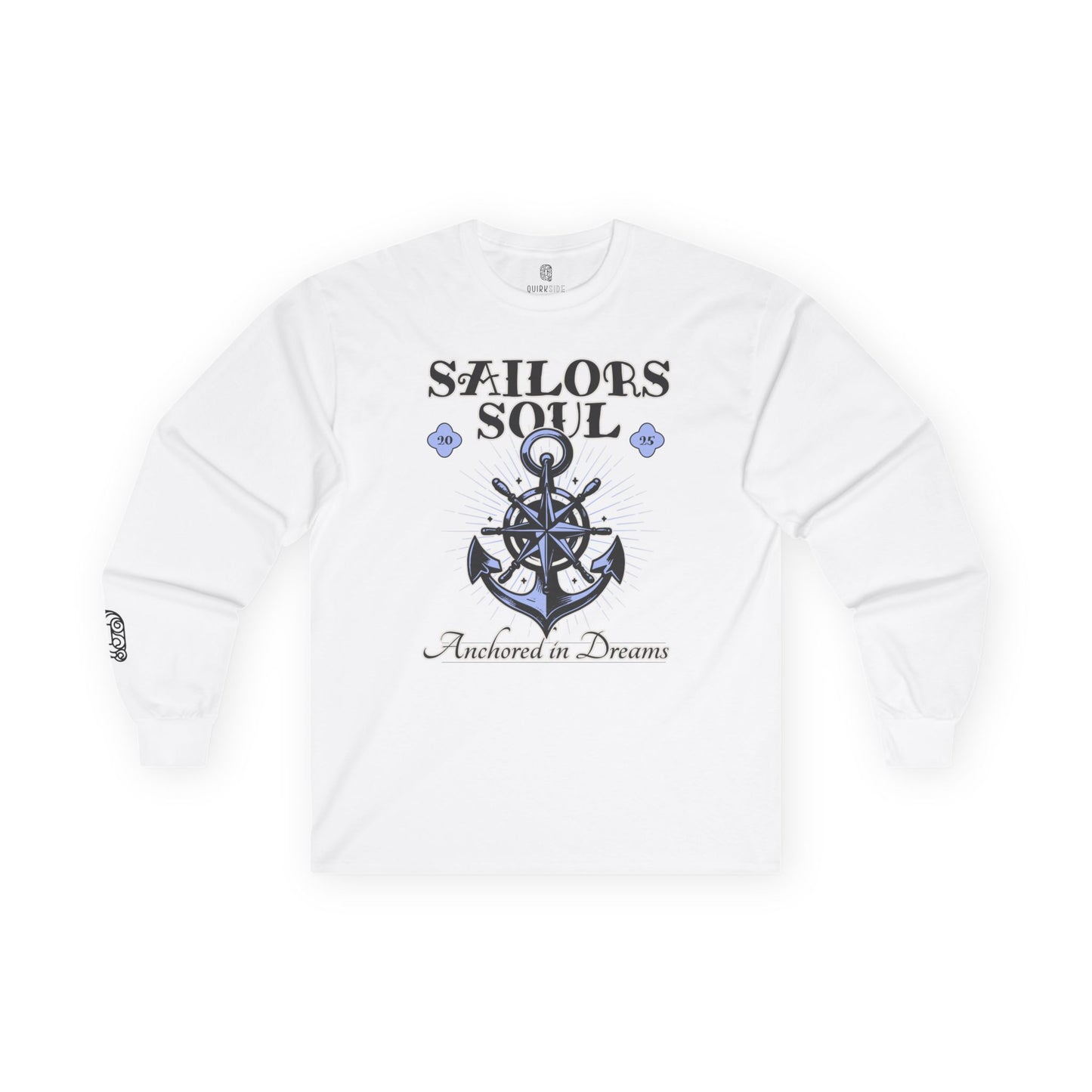 Sailor Tee, Nautical Shirt, Boat Lover Top, Sailing Long Sleeve, Unisex Cotton Tee, Ocean Dreams Fashion - Quirkside Creations
