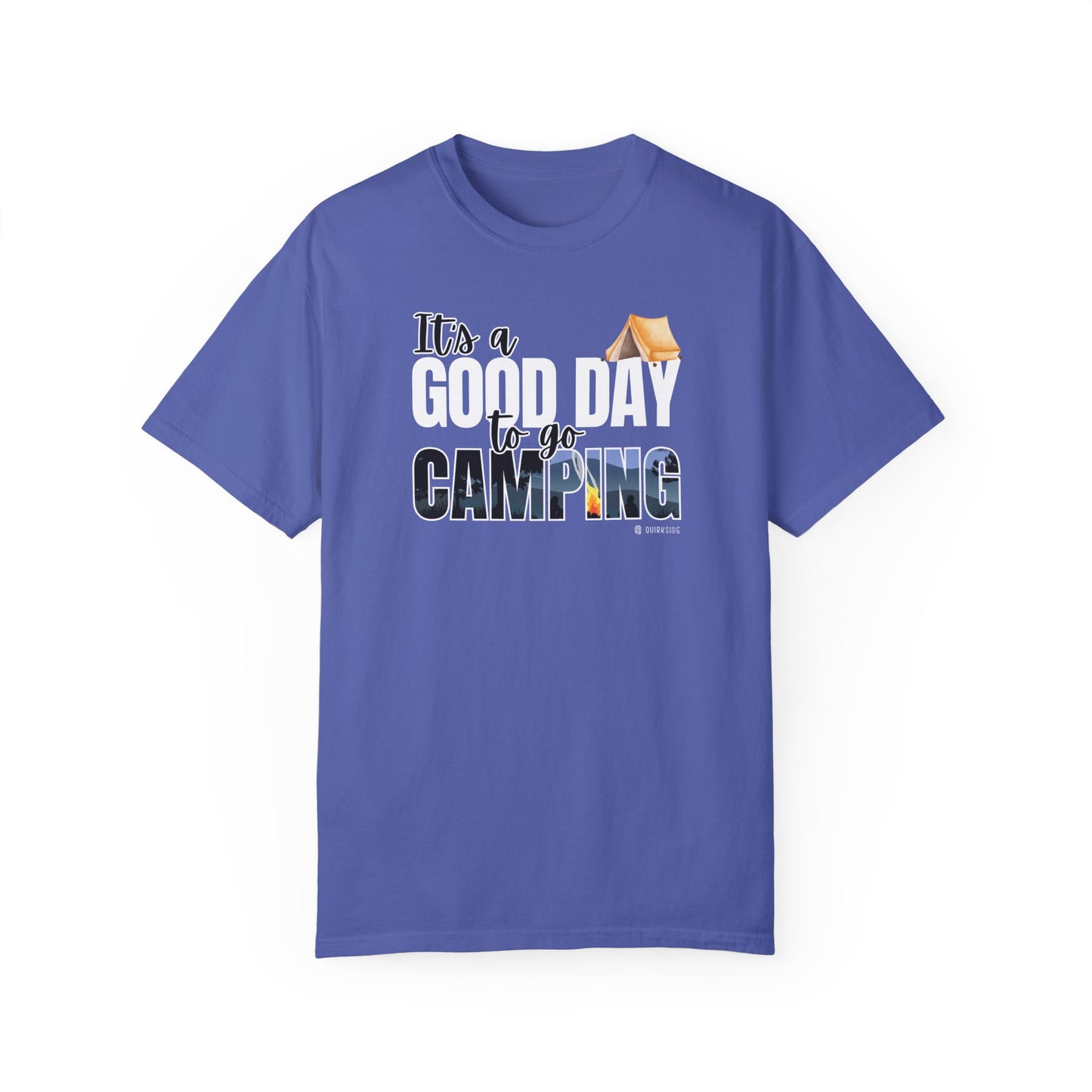 Premium Unisex Camping Enthusiast T-shirt - Great Day to Go Camping Design