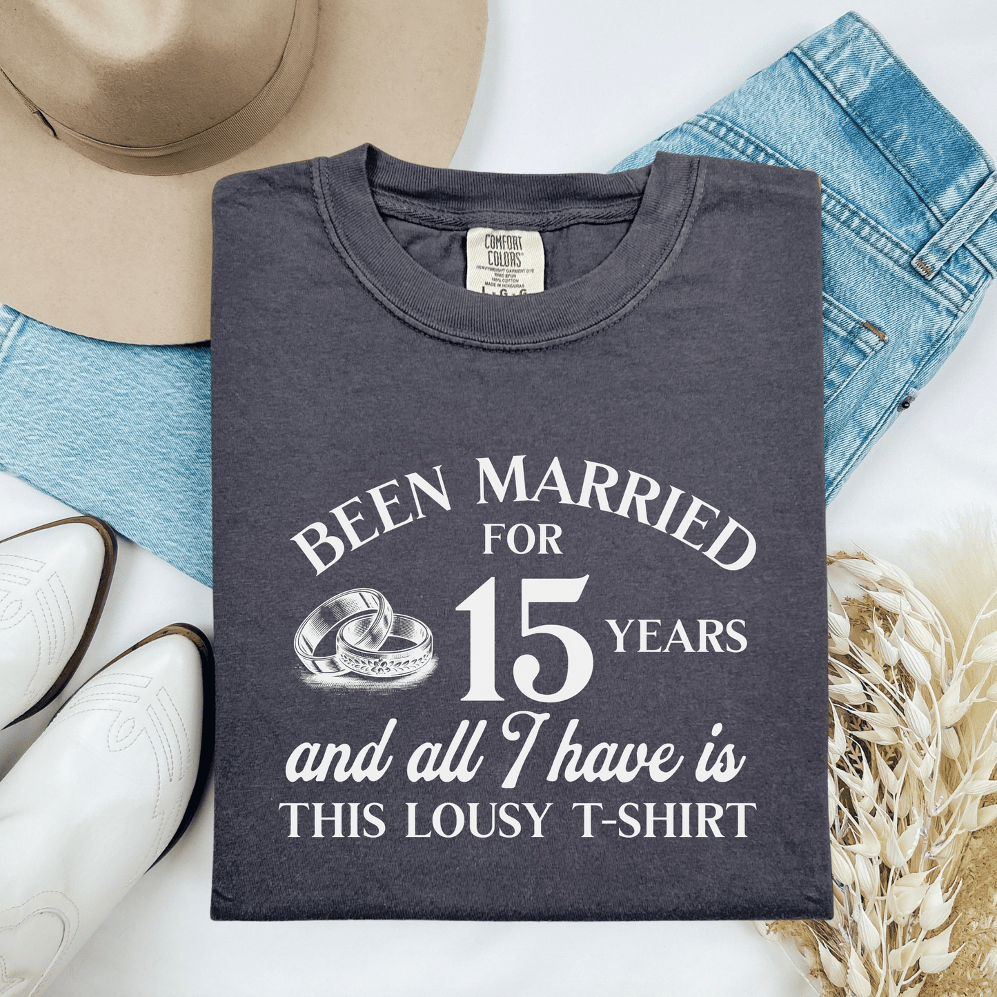 Hilarious Marriage Celebration T-shirt, Customizable Unisex Tee for Anniversary, Funny Gift, Humor Shirt, Wicked Sense of Humor Top - Quirkside Creations