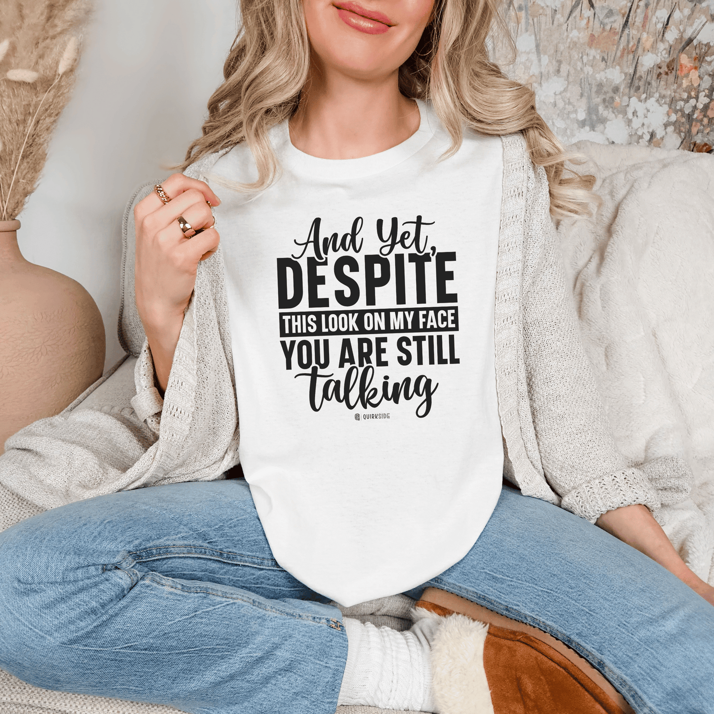 Funny Unisex Garment-Dyed T-shirt, Sarcastic Tee, Conversation Stopper Shirt, Humorous Adult Joke Top, Novelty Graphic Tee - Quirkside Creations