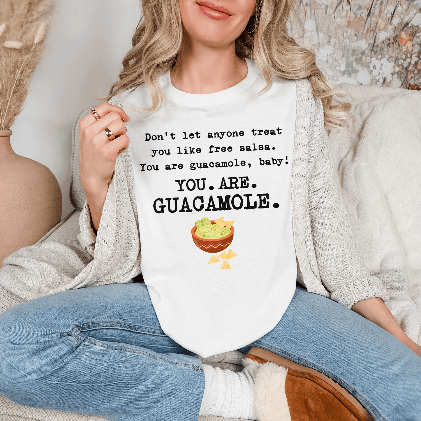 Premium Guacamole Unisex Garment-Dyed T-shirt, Funny Avocado Lover Tee, Gift for Foodie, Soft Graphic Tee, Unique Graphic Tee, Novelty Top - Quirkside Creations