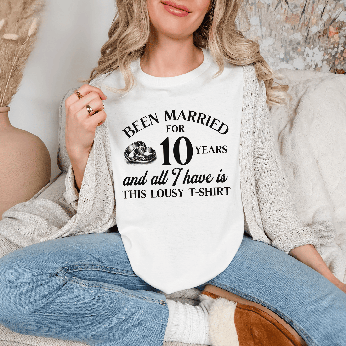 Hilarious Marriage Celebration T-shirt, Customizable Unisex Tee for Anniversary, Funny Gift, Humor Shirt, Wicked Sense of Humor Top - Quirkside Creations