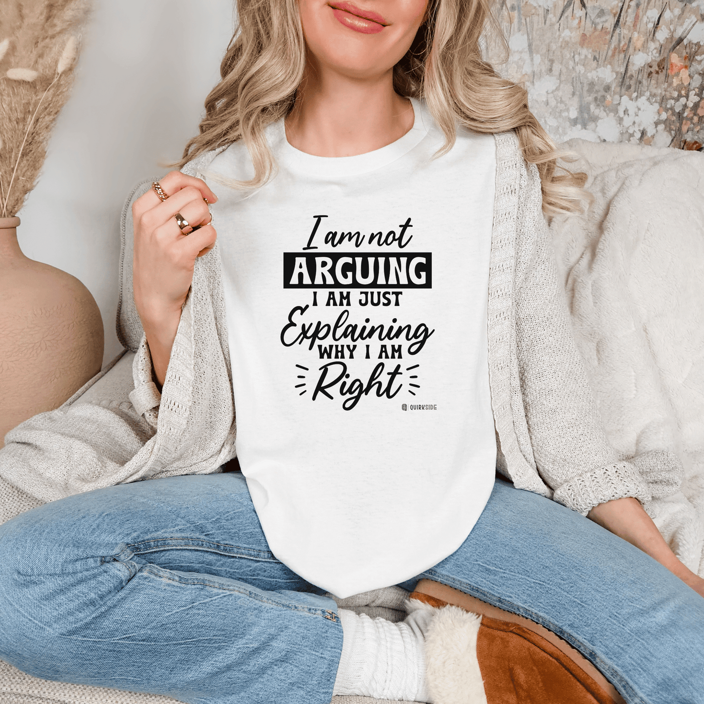 Funny Self-Serving Unisex T-shirt, Sarcastic Winning Argument Tee, Humorous Right All the Time Shirt, Comical Tee for Men and Women, - Quirkside Creations