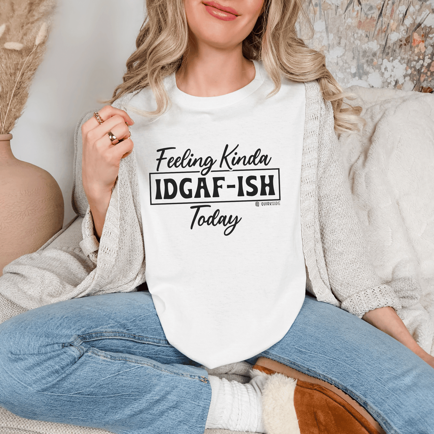 Hilarious Indifferent Mood Tee, Funny Unisex Shirt, Sarcastic Graphic Top, Gift for Him or Her, Casual Tee, Comfy Tee - Quirkside Creations