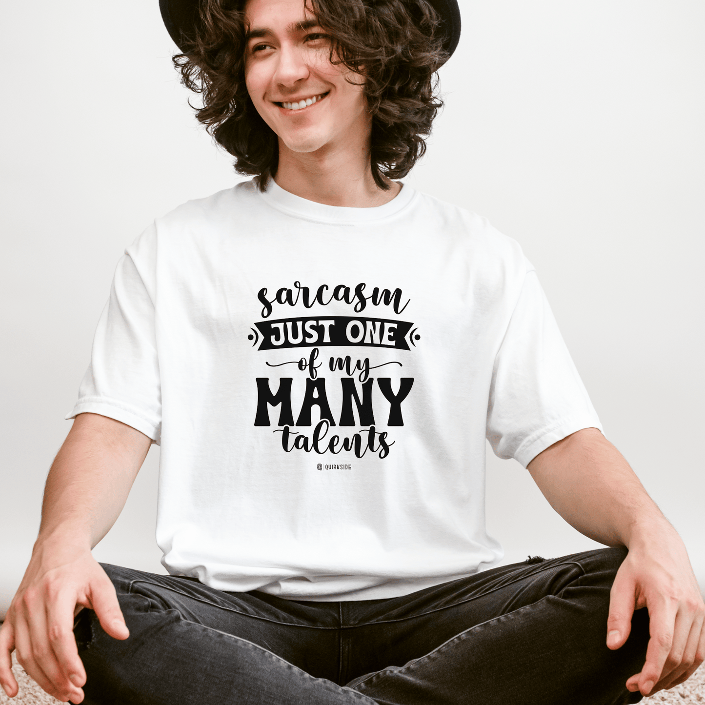 Funny Unisex Garment-Dyed T-shirt, Premium Sarcastic Tee, Humorous Adult Joke Top, Novelty Graphic Tee - Quirkside Creations