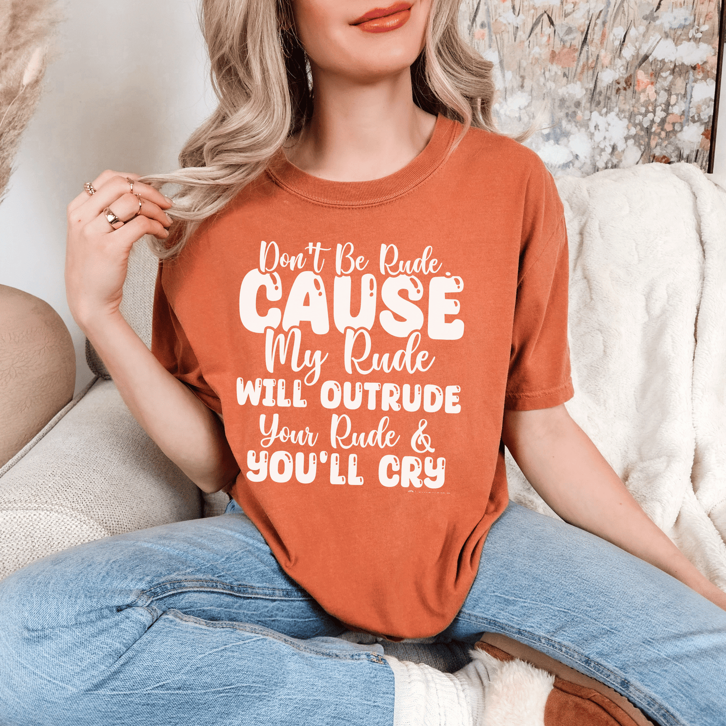 Funny Warning Unisex T-shirt, Do Not Be Rude Tee, Humorous Graphic Shirt, Sarcastic Top, Novelty Gift for Men and Women - Quirkside Creations