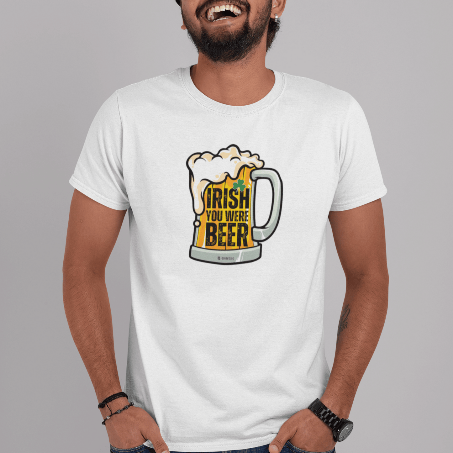 Irish Humor Unisex T-shirt, St Patricks Day Tee, Funny Irish Shirt, Shamrock Celebration Top, Green Clover Clothing