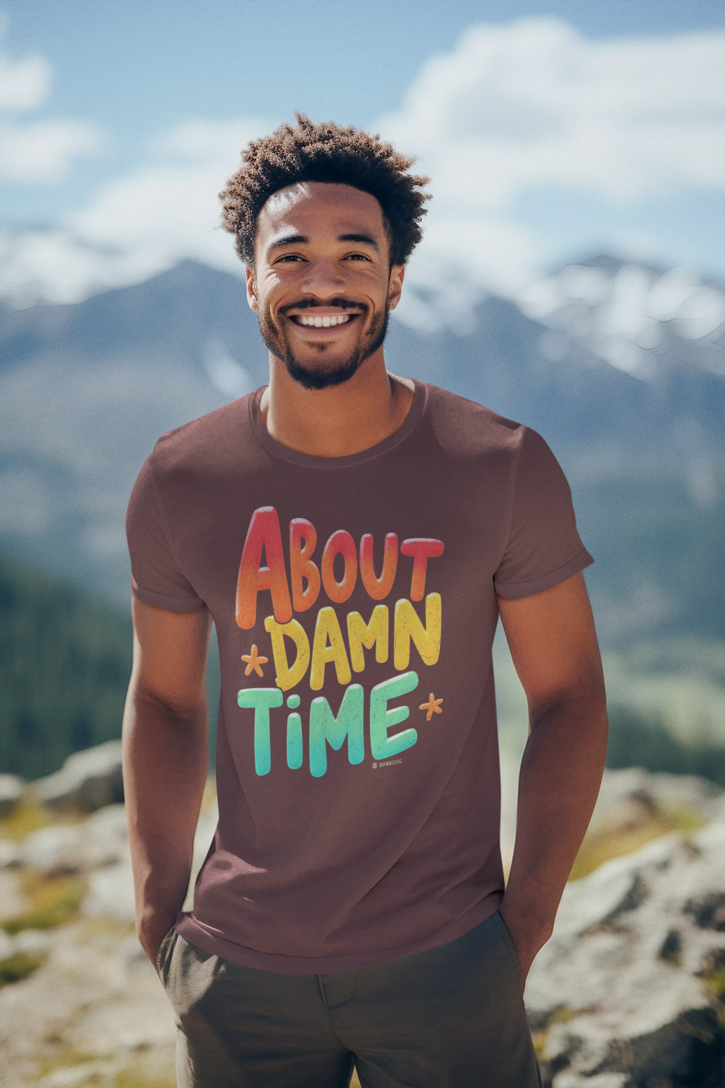 Funny Unisex T-Shirt - About Damn Time Tee for Millennials