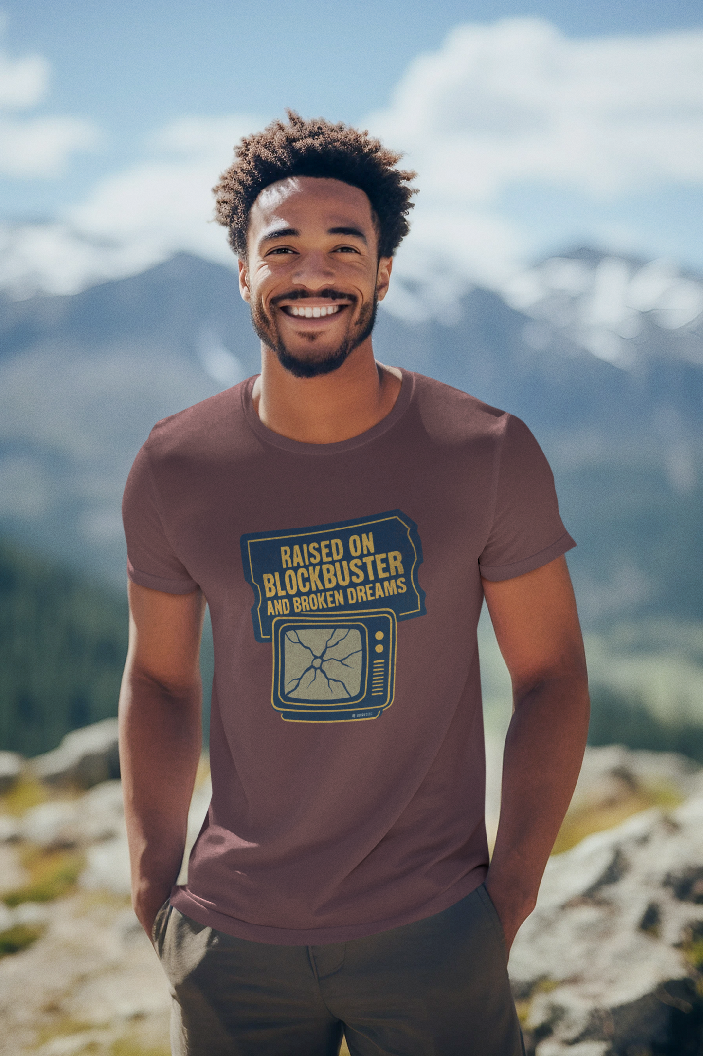 Raised on Blockbuster T-Shirt, Funny Unisex Tee, Gift for Millennials, Casual Wear, Humor Shirt, Relaxed Fit T-Shirt