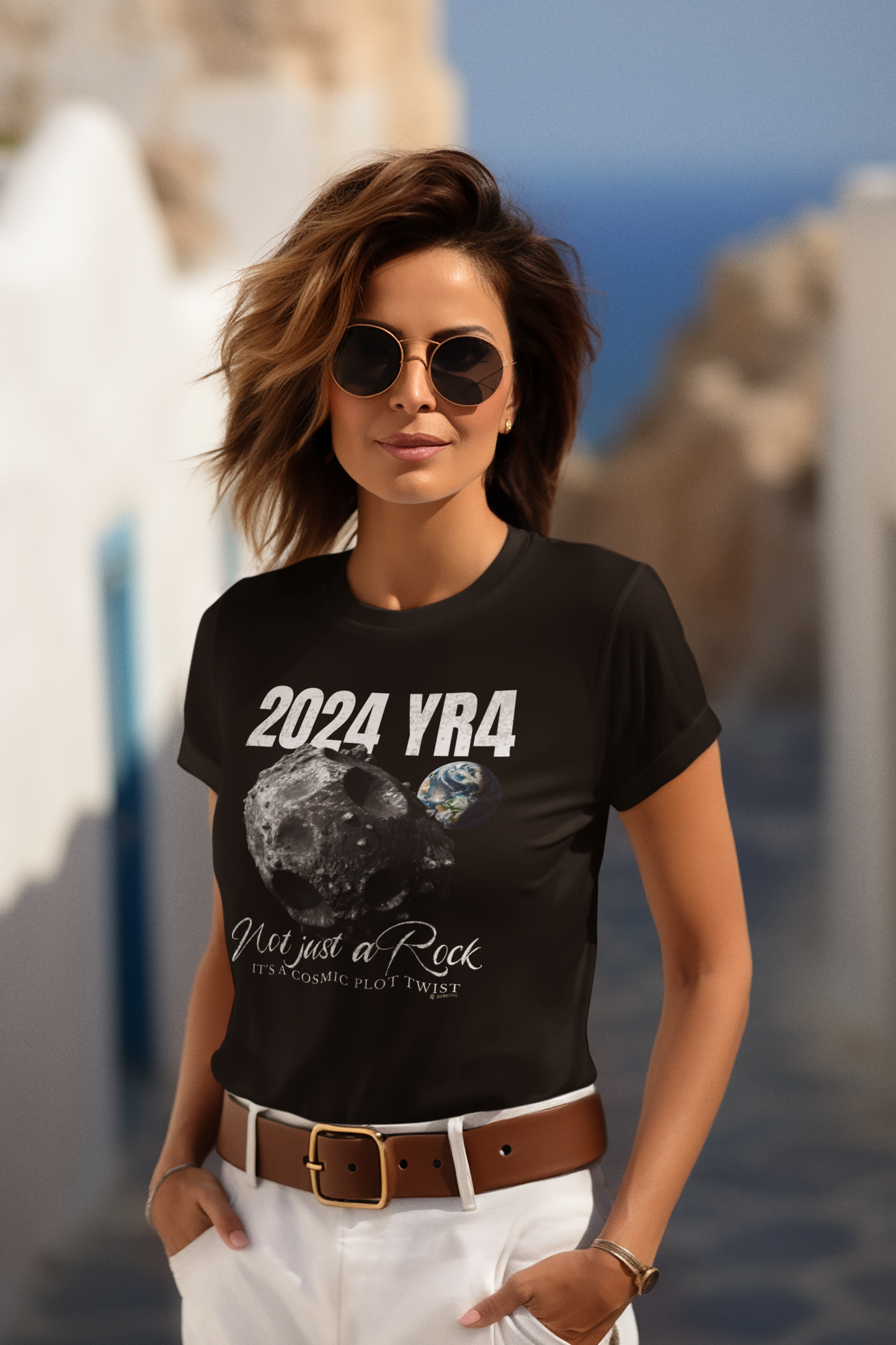 Asteroid Apocalypse Unisex T-shirt, Funny Space Shirt, Quirky Astronomical Tee, Armageddon Top, Unique Astronomy Clothing