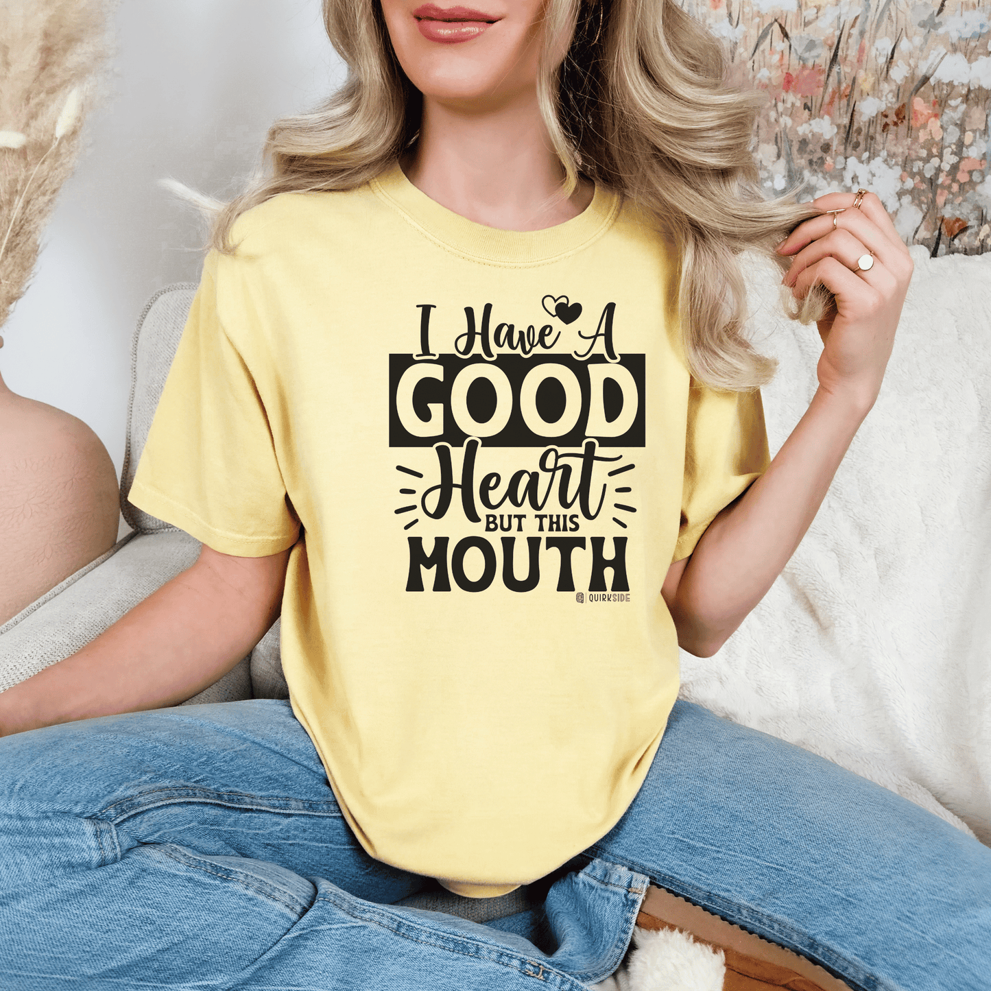Bohemian Rebel Unisex Garment-Dyed T-shirt, Free Spirit Funny Tee, Swearing Quote Shirt, Sassy Attitude Top, Provocative Graphic Tee - Quirkside Creations