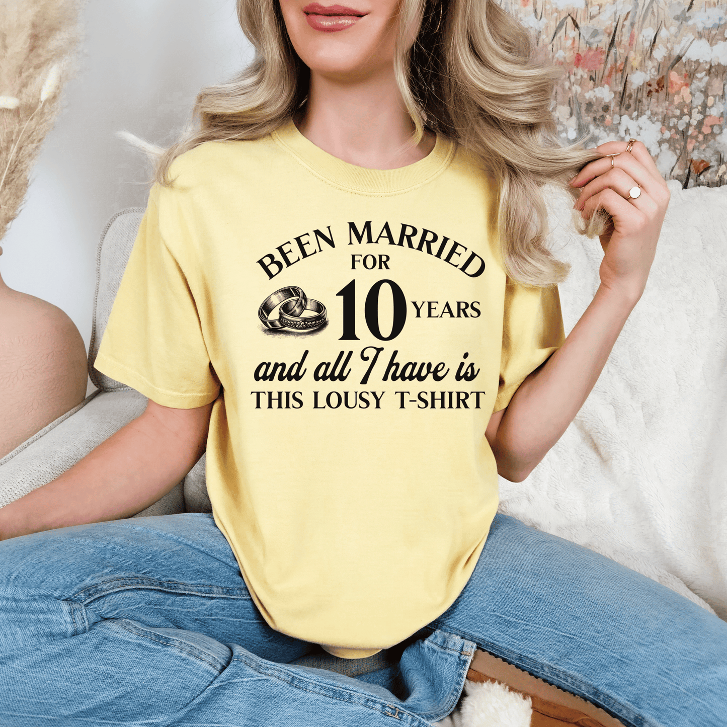 Hilarious Marriage Celebration T-shirt, Customizable Unisex Tee for Anniversary, Funny Gift, Humor Shirt, Wicked Sense of Humor Top - Quirkside Creations