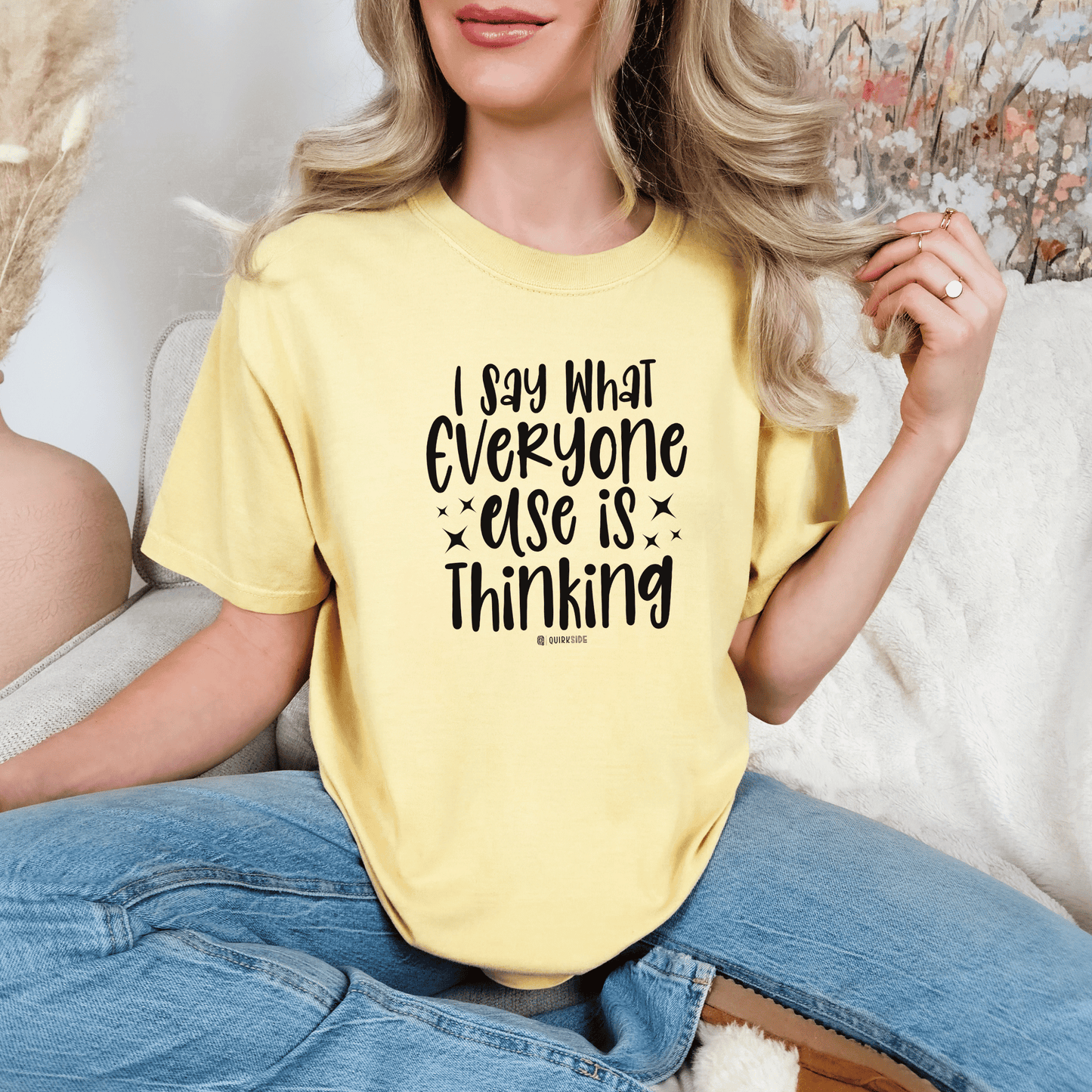 Funny Free Spirit Tee, Unisex Graphic T-shirt, Bold Statement Shirt, Sarcastic Tee, Cool Graphic Tee, Unique Gift Shirt - Quirkside Creations