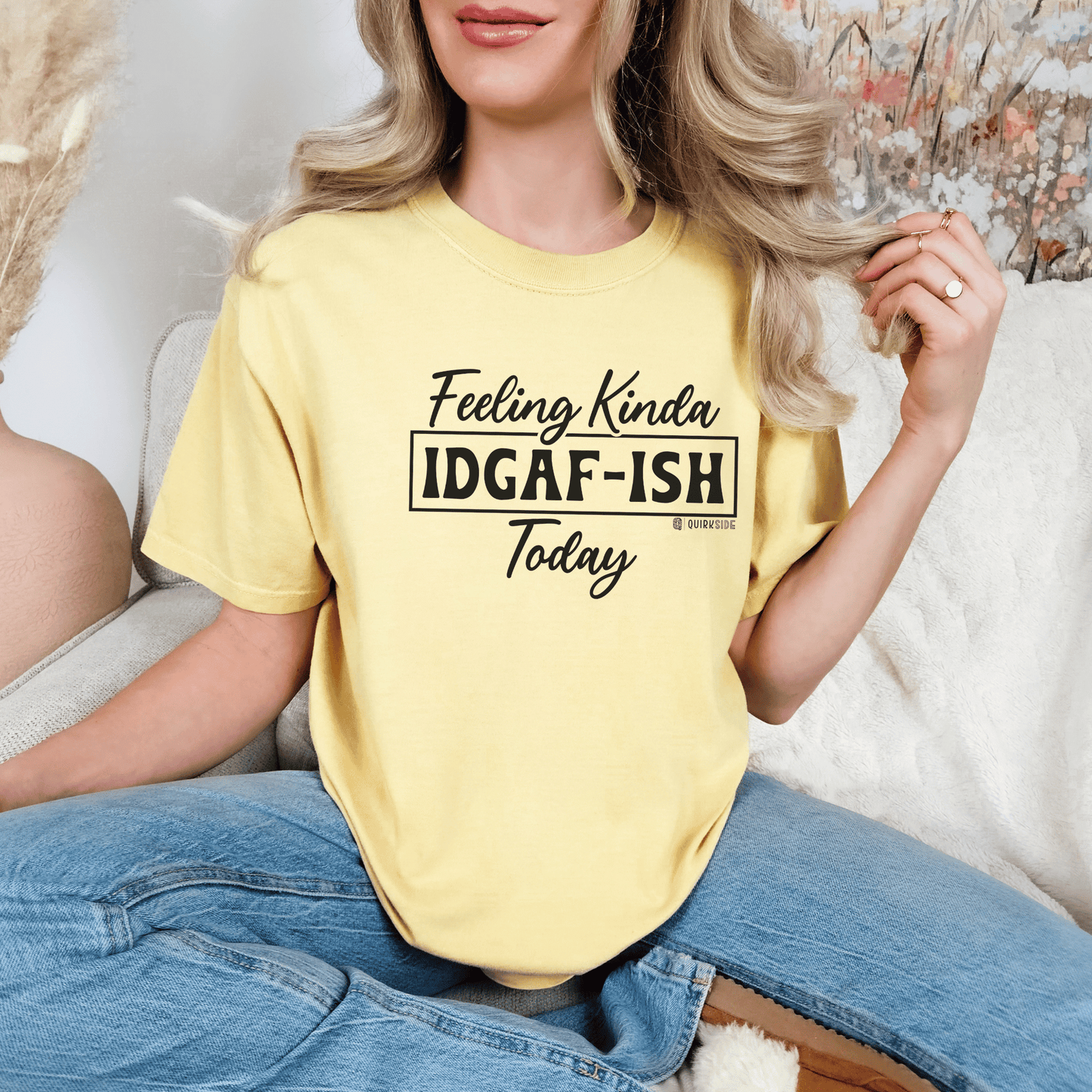 Hilarious Indifferent Mood Tee, Funny Unisex Shirt, Sarcastic Graphic Top, Gift for Him or Her, Casual Tee, Comfy Tee - Quirkside Creations
