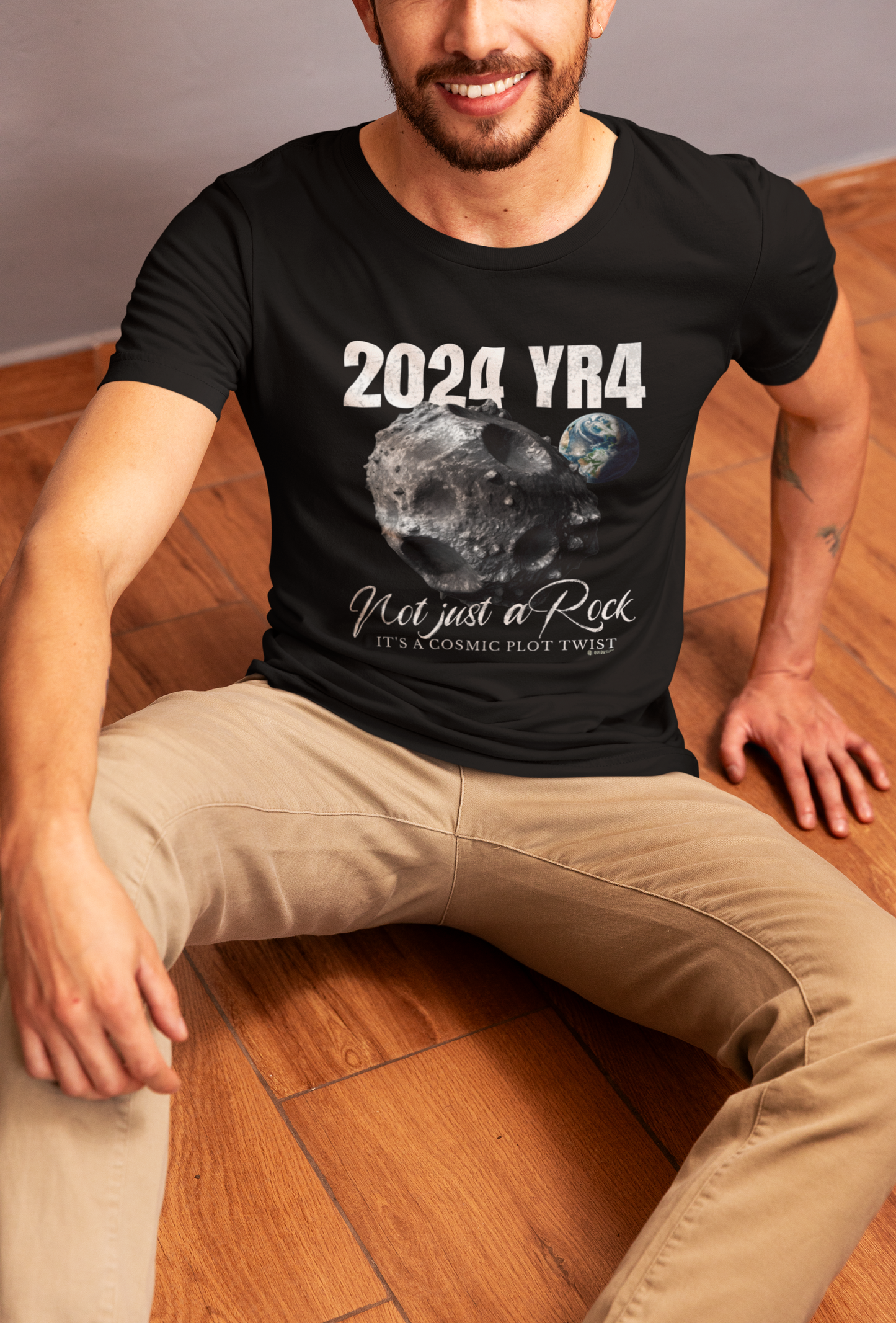 Asteroid Apocalypse Unisex T-shirt, Funny Space Shirt, Quirky Astronomical Tee, Armageddon Top, Unique Astronomy Clothing
