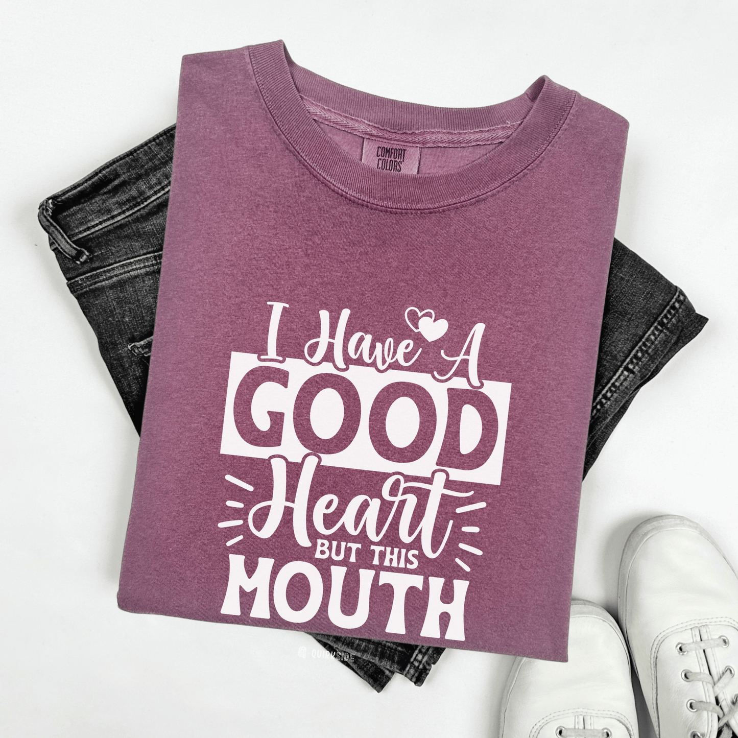 Bohemian Rebel Unisex Garment-Dyed T-shirt, Free Spirit Funny Tee, Swearing Quote Shirt, Sassy Attitude Top, Provocative Graphic Tee - Quirkside Creations