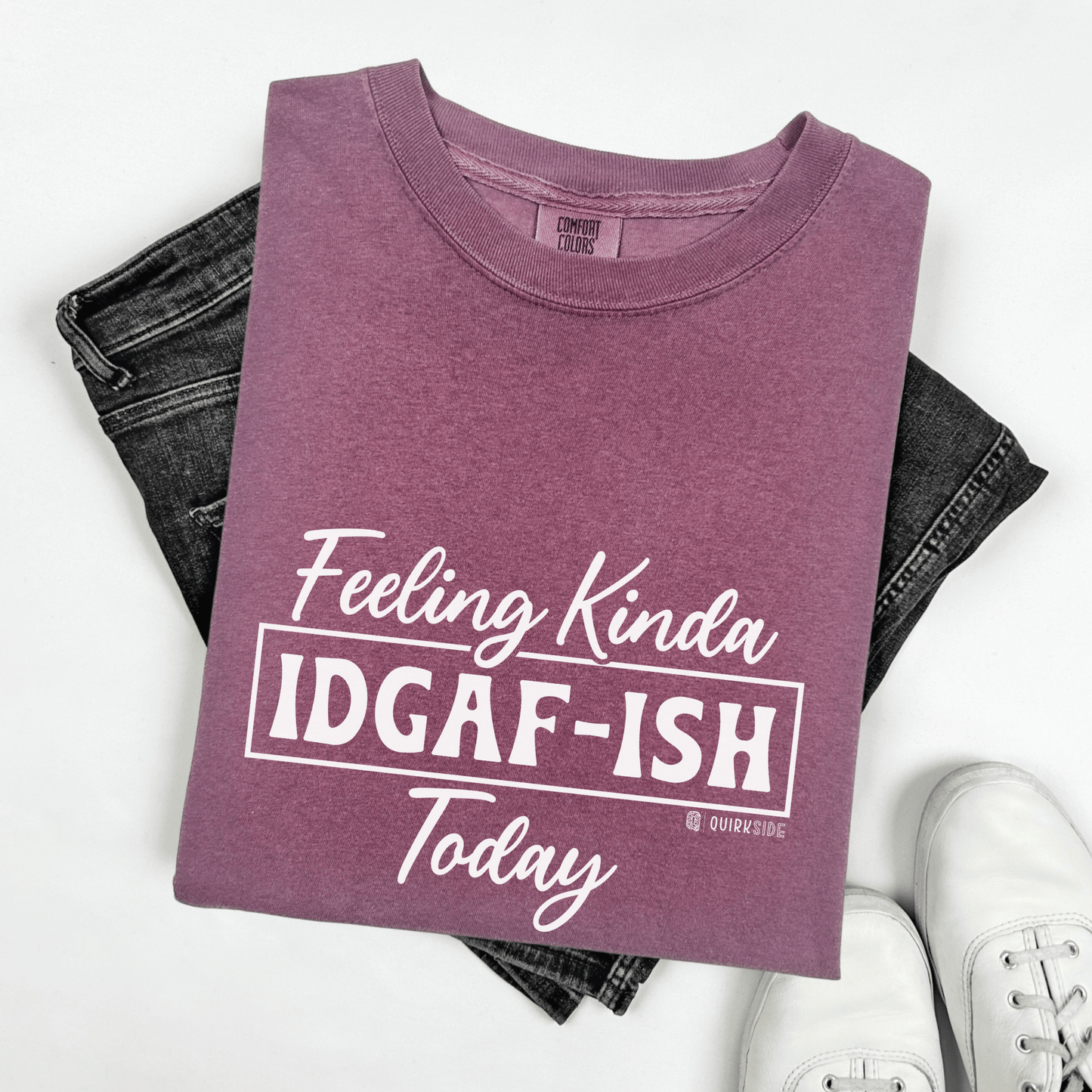 Hilarious Indifferent Mood Tee, Funny Unisex Shirt, Sarcastic Graphic Top, Gift for Him or Her, Casual Tee, Comfy Tee - Quirkside Creations