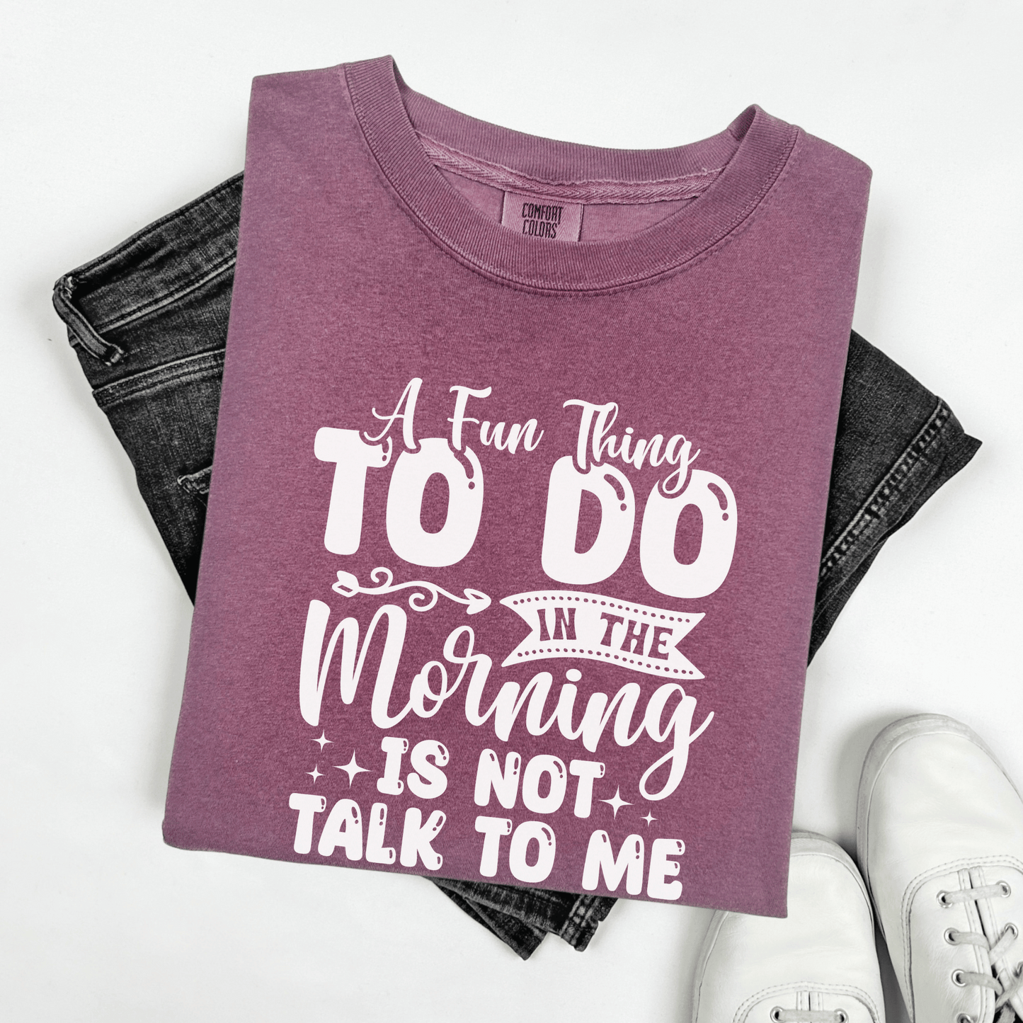 Funny Message Unisex T-shirt, Not a Morning Person Tee, Sleepyhead Shirt, Lazy Day Top, Sarcastic Graphic Tee - Quirkside Creations