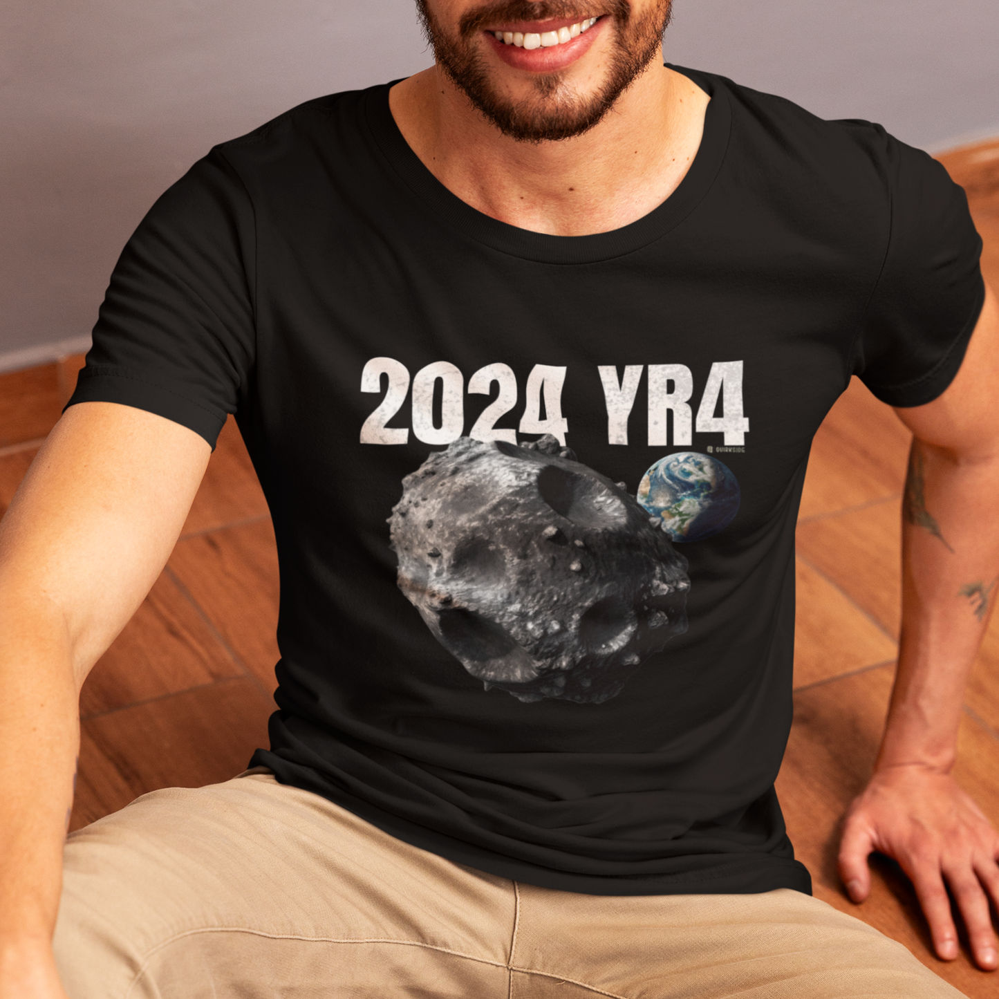 Asteroid Apocalypse Unisex T-shirt, Funny Space Shirt, Quirky Astronomical Tee, Armageddon Top, Unique Astronomy Clothing