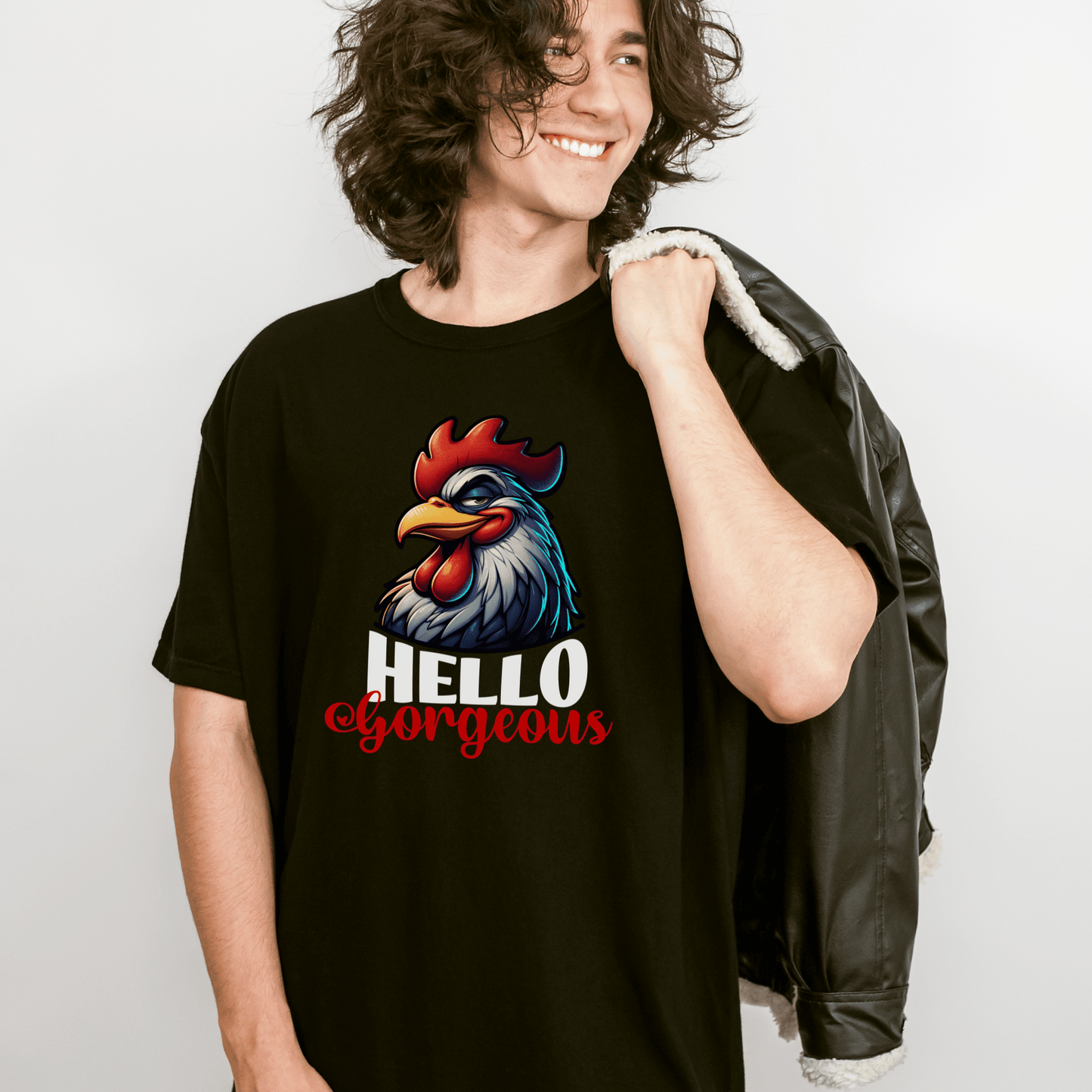 Cheerful Bold Greeting Unisex Garment-Dyed T-shirt, Confidence Boosting Tee, Playful Shirt, Fun Graphic Top, Happy Apparel for All