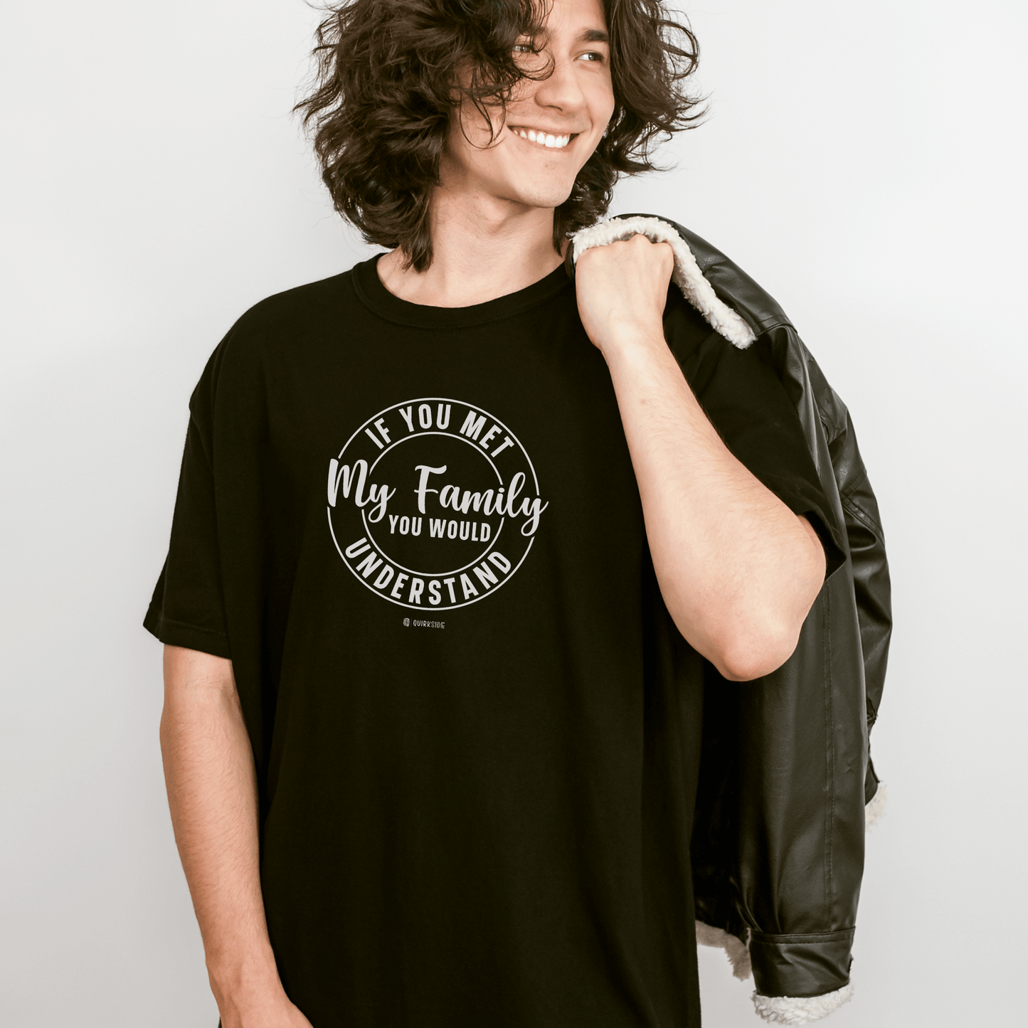 Funny Family Traits Unisex T-shirt, Humorous Cotton Tee, Gift for Him or Her, Casual Top, Comical Graphic Shirt - Quirkside Creations