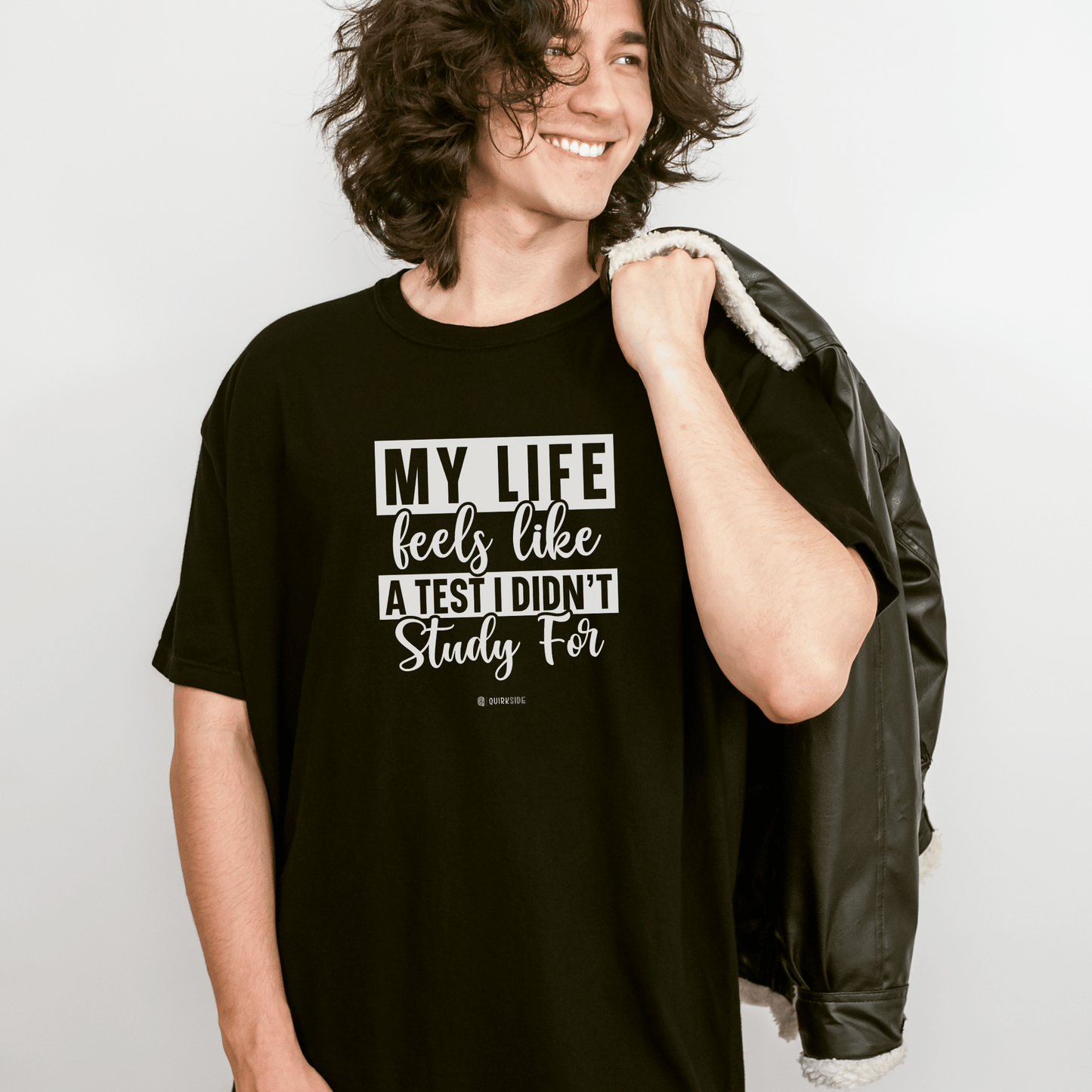 Funny Life Challenges T-shirt, Complaining About Life Tee, Humorous Unisex Shirt, Sarcastic Graphic Tee, Gift for Test Anxiety - Quirkside Creations