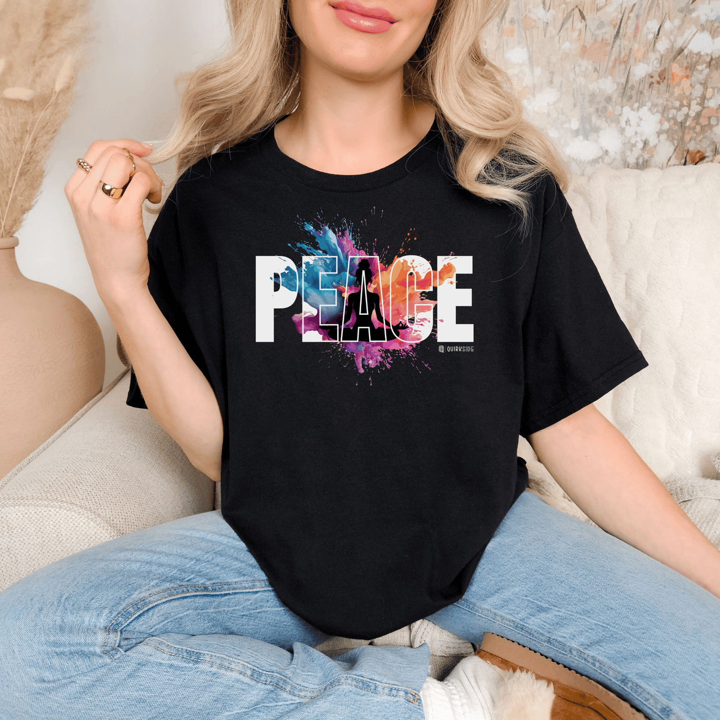 Peace Yoga Unisex T-shirt, Meditation Tee, Yoga Lover Gift, Mindfulness Shirt, Namaste Apparel