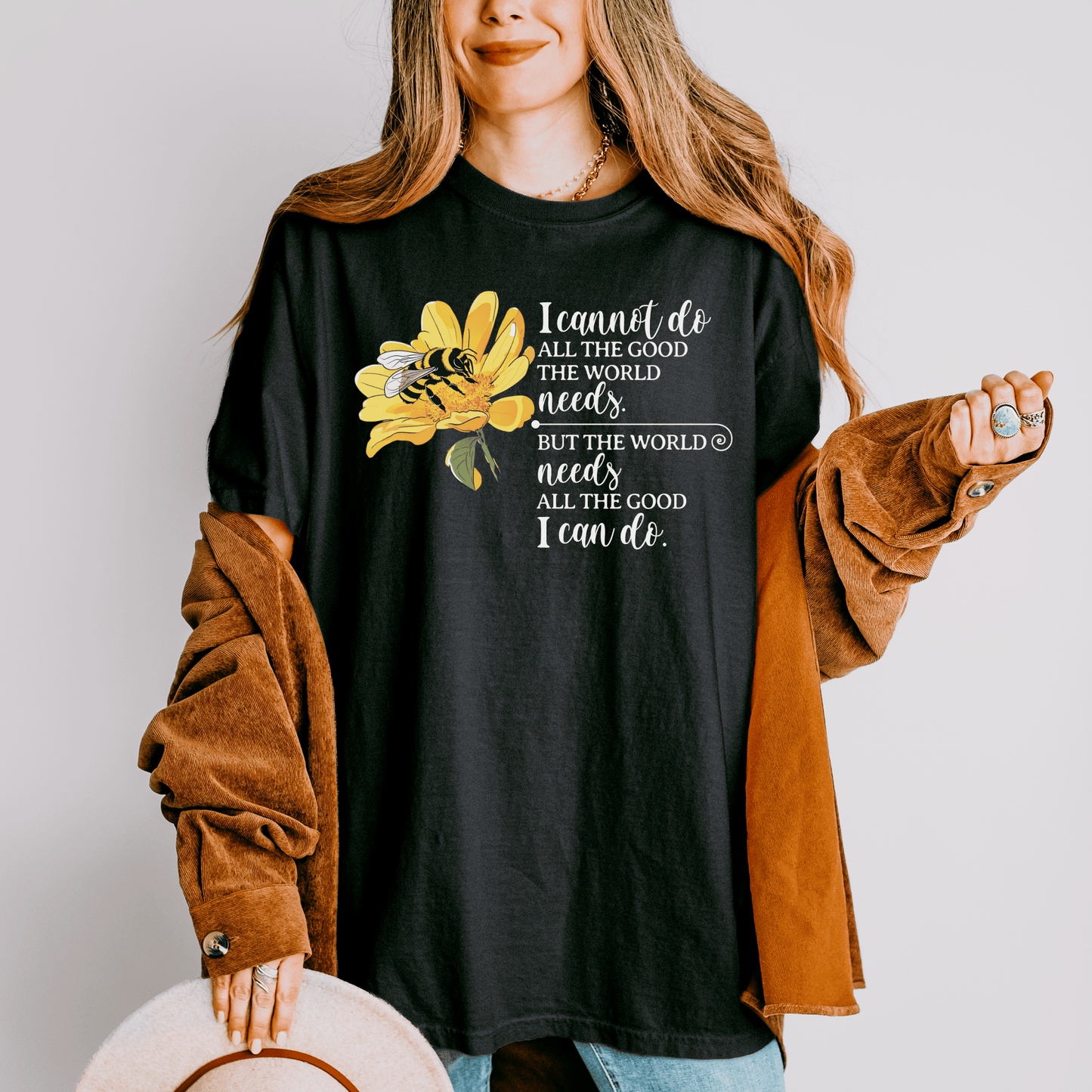 Honey Bee Unisex T-shirt, Nature Inspired Tee, Inspirational Message Shirt, Plant Lover Gift, Animal Advocate Top