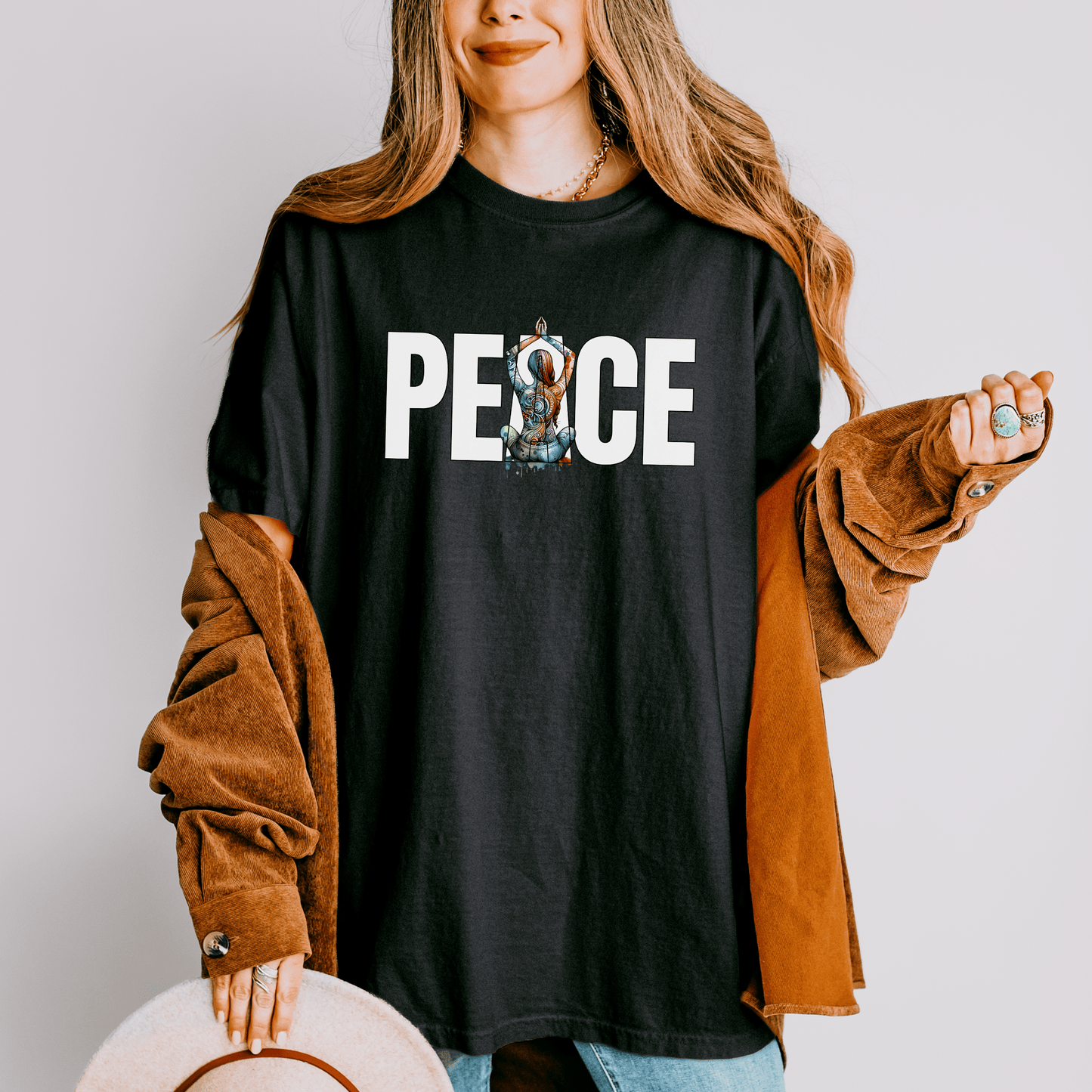 Peace Yoga Unisex T-shirt, Meditation Tee, Yoga Lover Gift, Mindfulness Shirt, Namaste Apparel