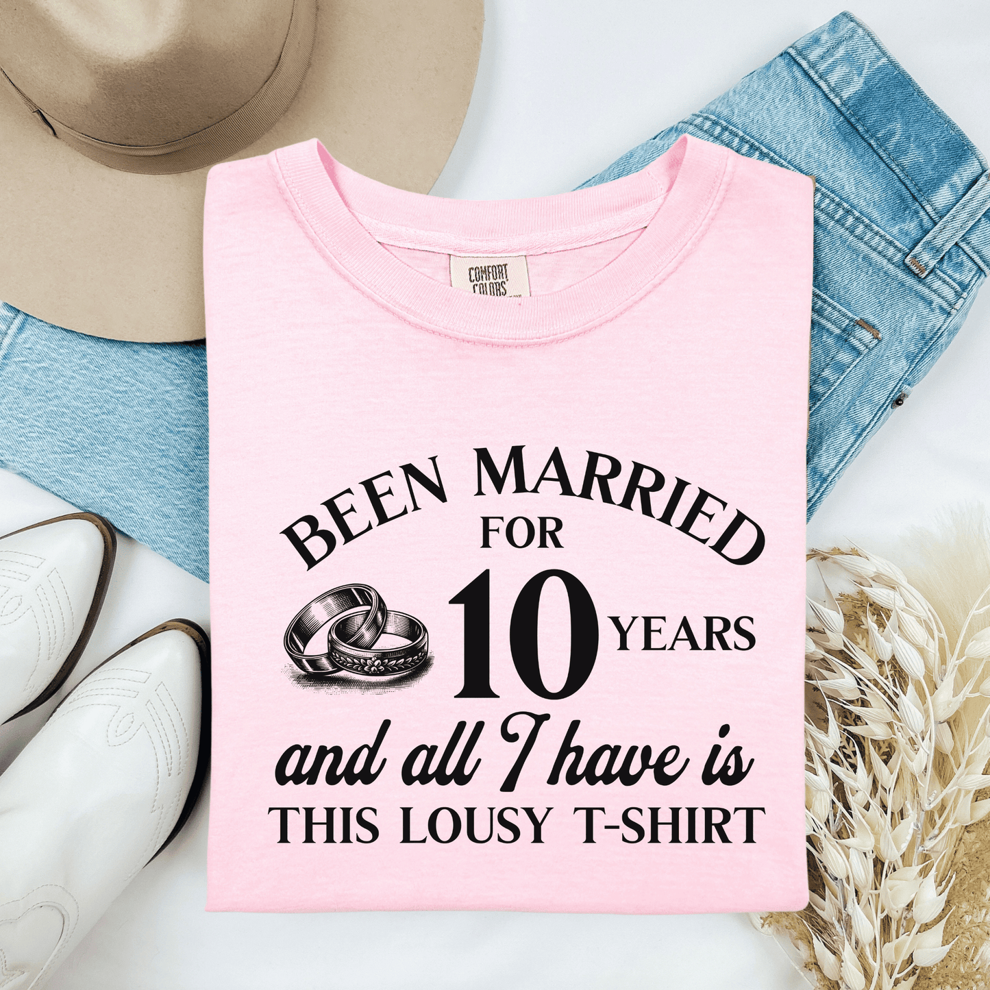 Hilarious Marriage Celebration T-shirt, Customizable Unisex Tee for Anniversary, Funny Gift, Humor Shirt, Wicked Sense of Humor Top - Quirkside Creations