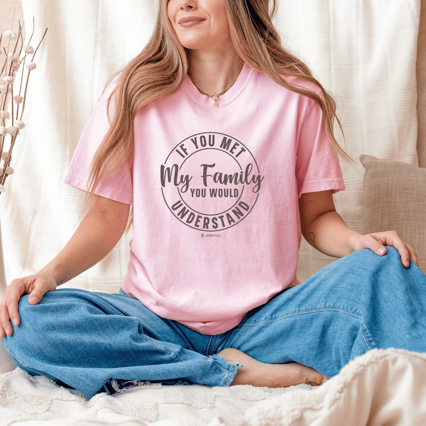 Funny Family Traits Unisex T-shirt, Humorous Cotton Tee, Gift for Him or Her, Casual Top, Comical Graphic Shirt - Quirkside Creations