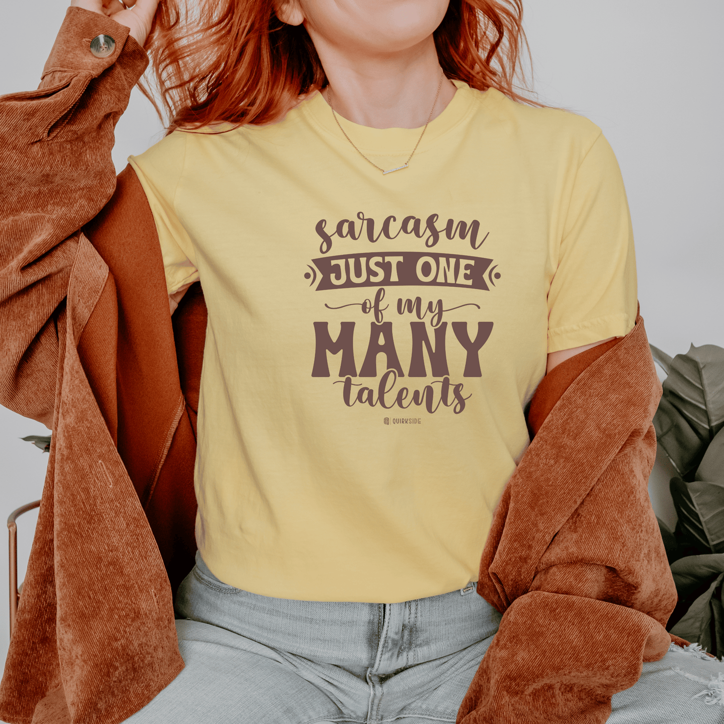 Funny Unisex Garment-Dyed T-shirt, Premium Sarcastic Tee, Humorous Adult Joke Top, Novelty Graphic Tee - Quirkside Creations