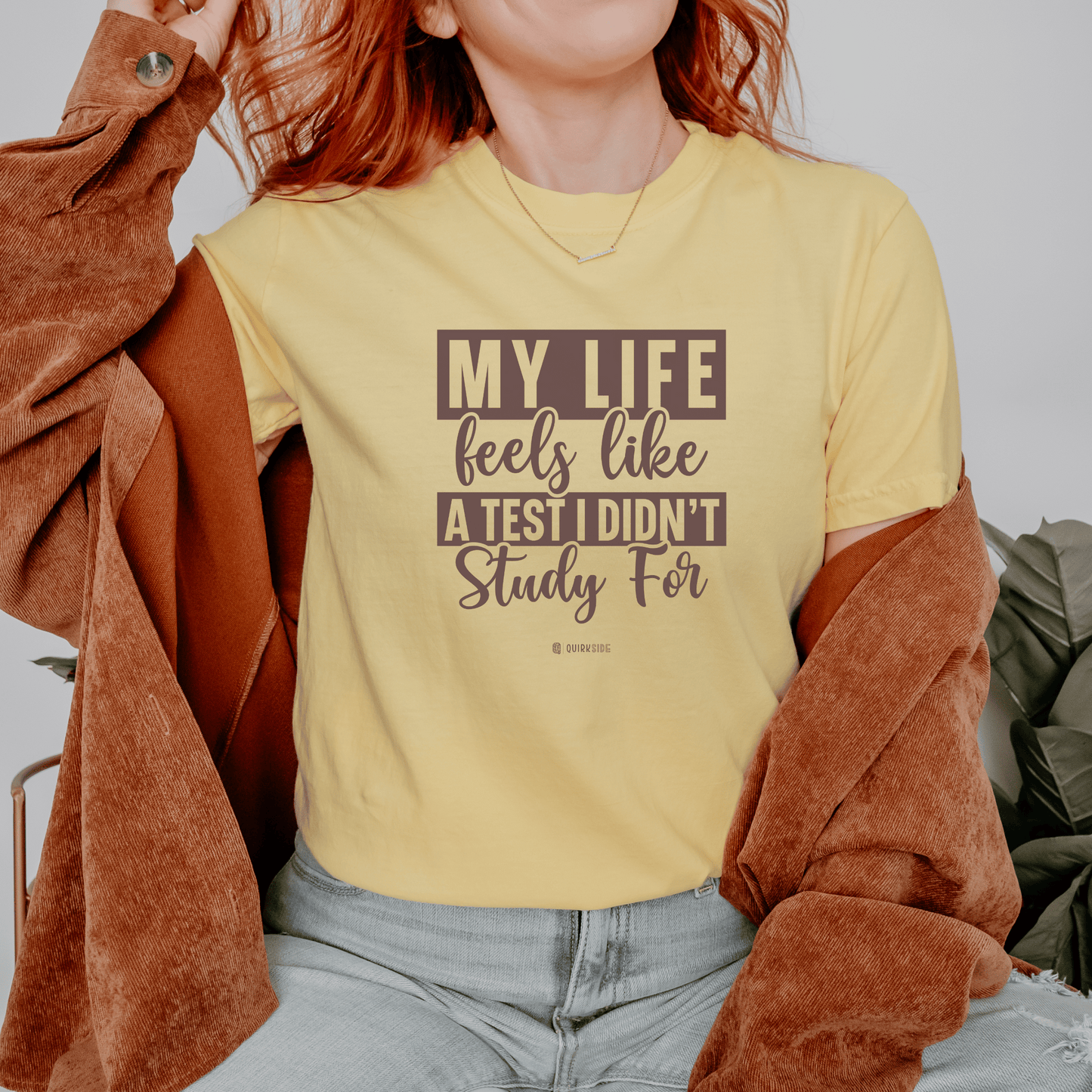 Funny Life Challenges T-shirt, Complaining About Life Tee, Humorous Unisex Shirt, Sarcastic Graphic Tee, Gift for Test Anxiety - Quirkside Creations