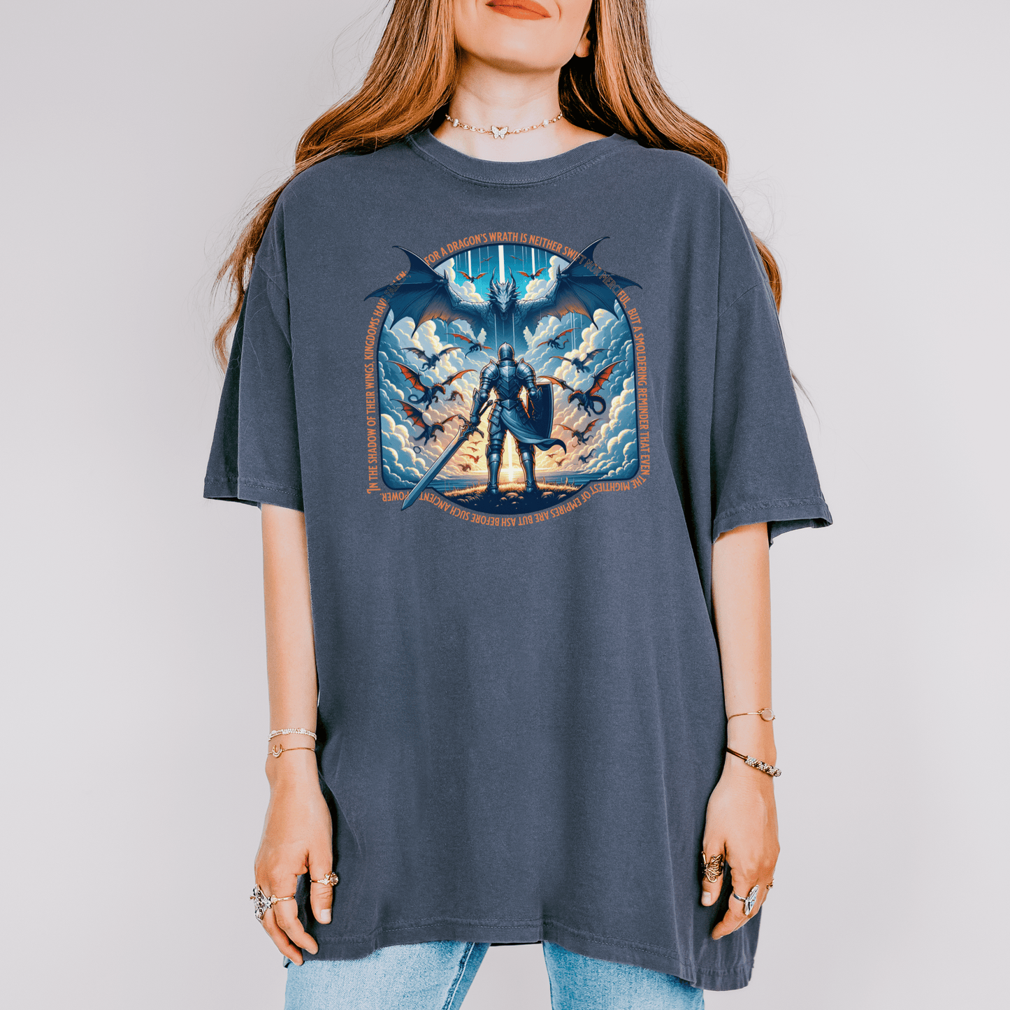 Dragon Lover Unisex T-shirt, Mythical Creature Tee, Fantasy Dragon Shirt, Fire Breathing Beast Top, Mystical Reptile Apparel - Quirkside Creations