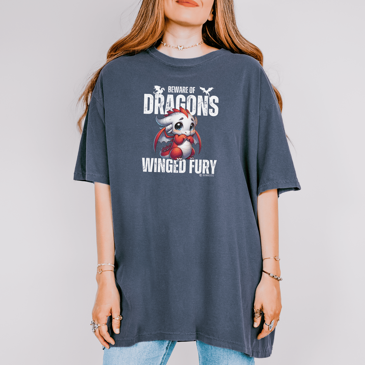 Dragon Lover Unisex T-shirt, Dragon Tee Shirt, Fantasy Graphic Tee, Dragon Art Shirt, Dragon Apparel - Quirkside Creations