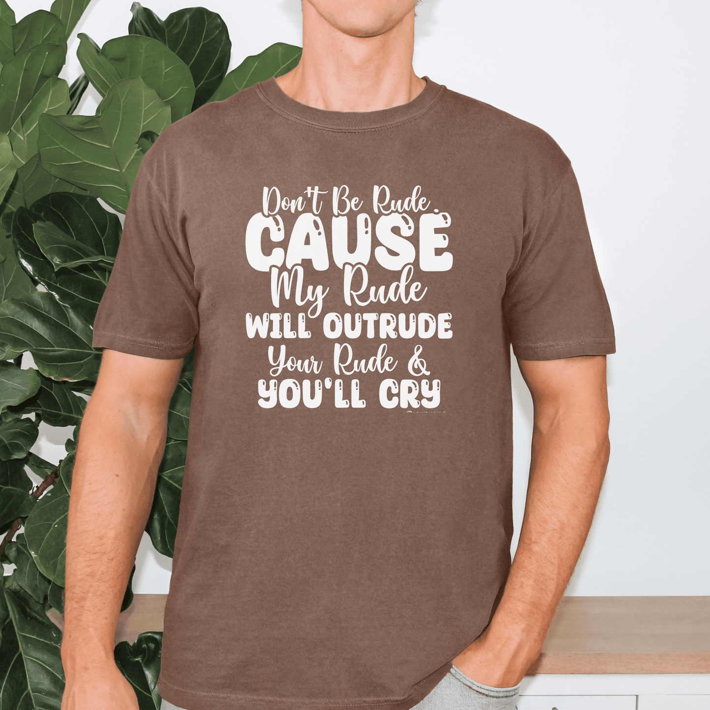 Funny Warning Unisex T-shirt, Do Not Be Rude Tee, Humorous Graphic Shirt, Sarcastic Top, Novelty Gift for Men and Women - Quirkside Creations