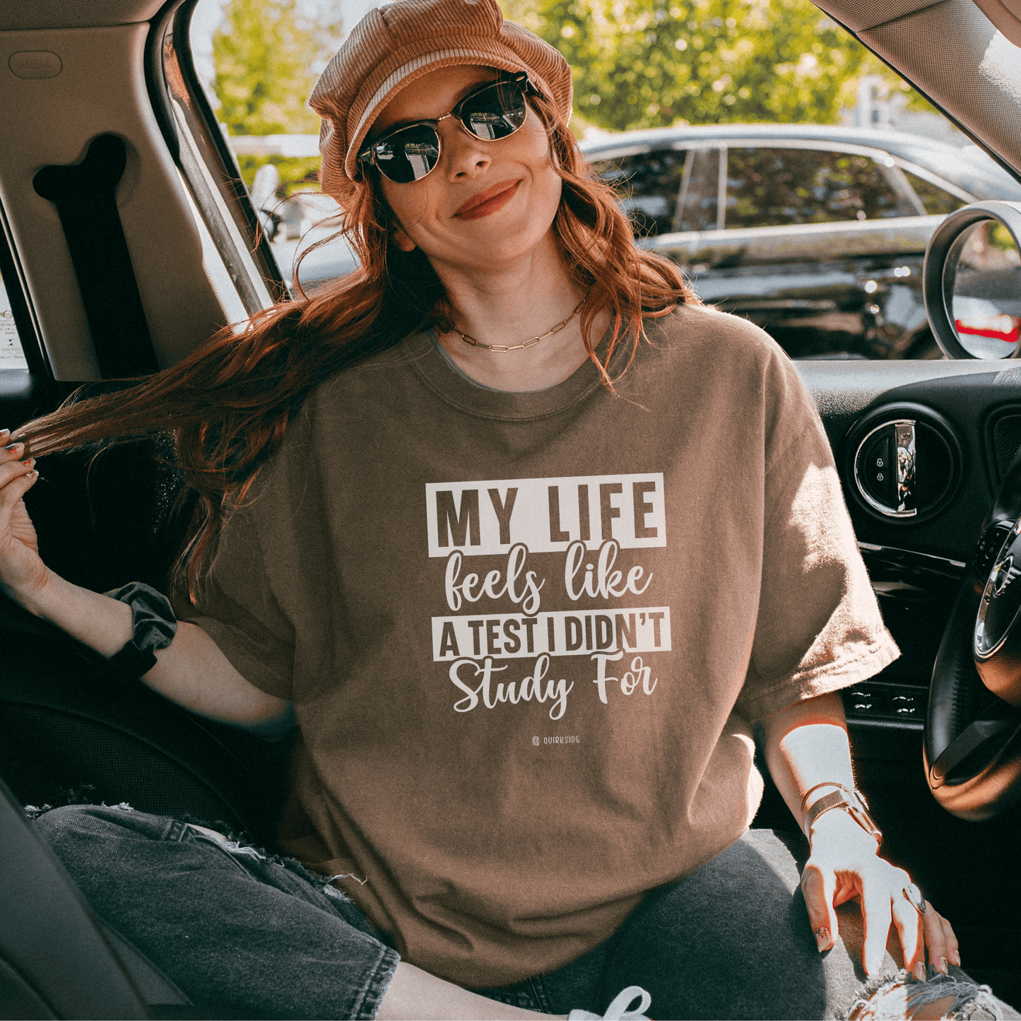 Funny Life Challenges T-shirt, Complaining About Life Tee, Humorous Unisex Shirt, Sarcastic Graphic Tee, Gift for Test Anxiety - Quirkside Creations