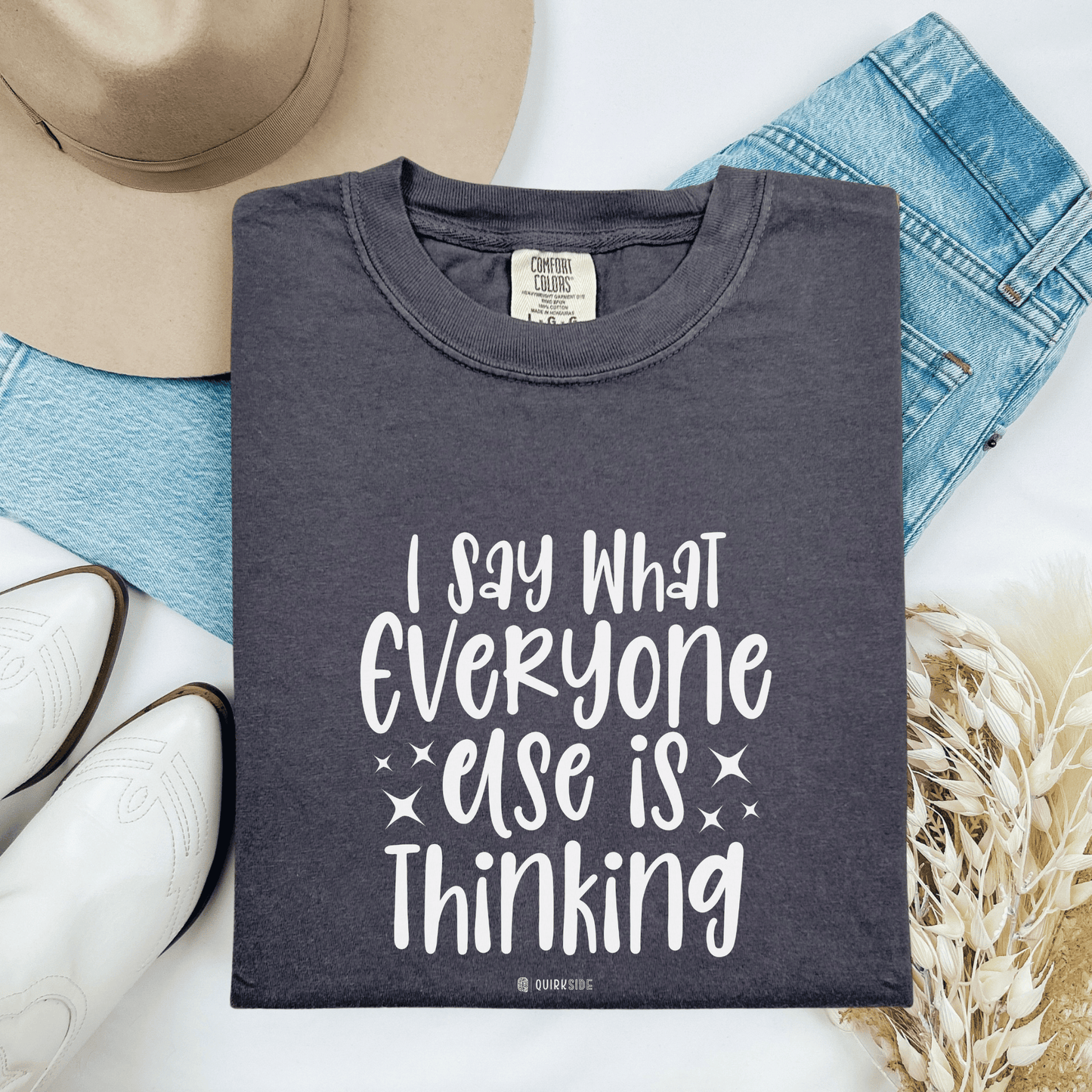 Funny Free Spirit Tee, Unisex Graphic T-shirt, Bold Statement Shirt, Sarcastic Tee, Cool Graphic Tee, Unique Gift Shirt - Quirkside Creations