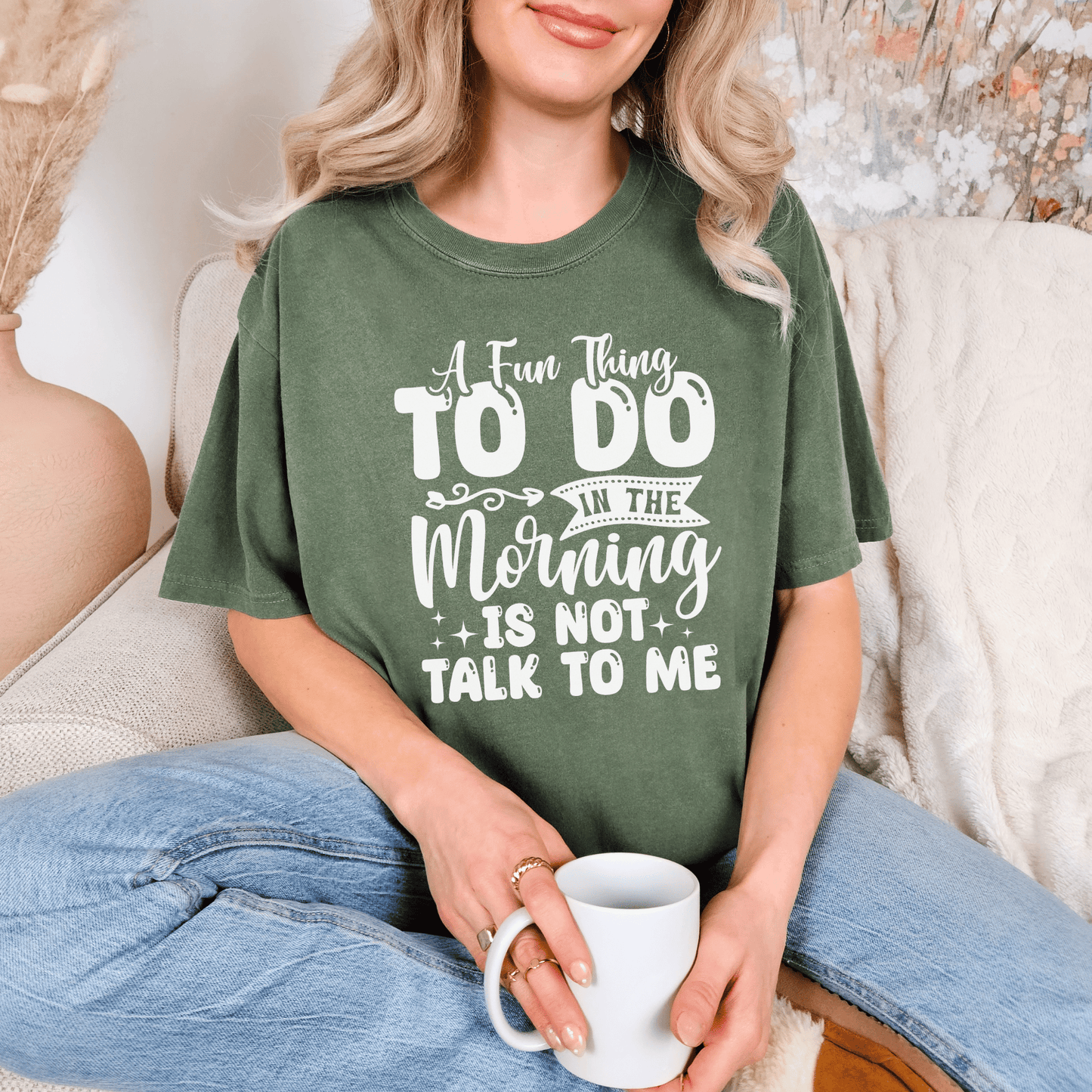 Funny Message Unisex T-shirt, Not a Morning Person Tee, Sleepyhead Shirt, Lazy Day Top, Sarcastic Graphic Tee - Quirkside Creations