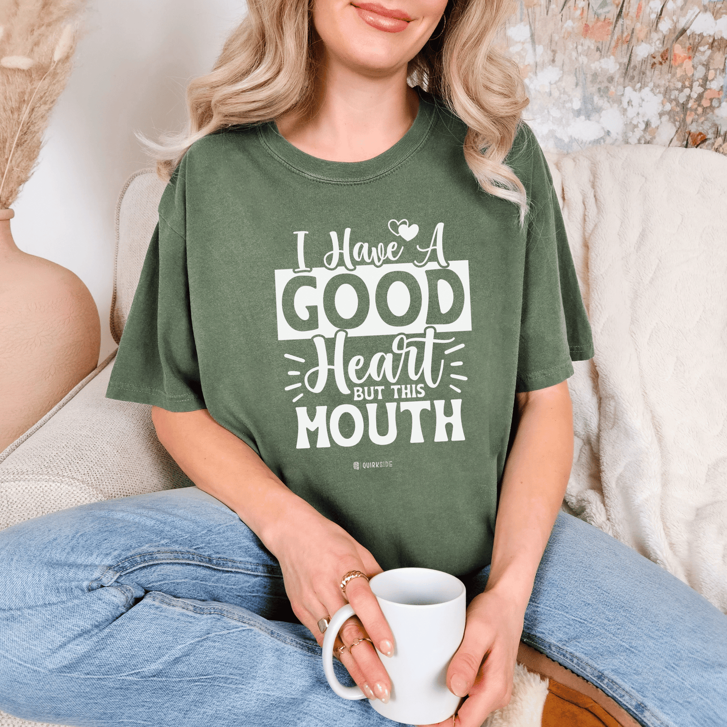 Bohemian Rebel Unisex Garment-Dyed T-shirt, Free Spirit Funny Tee, Swearing Quote Shirt, Sassy Attitude Top, Provocative Graphic Tee - Quirkside Creations