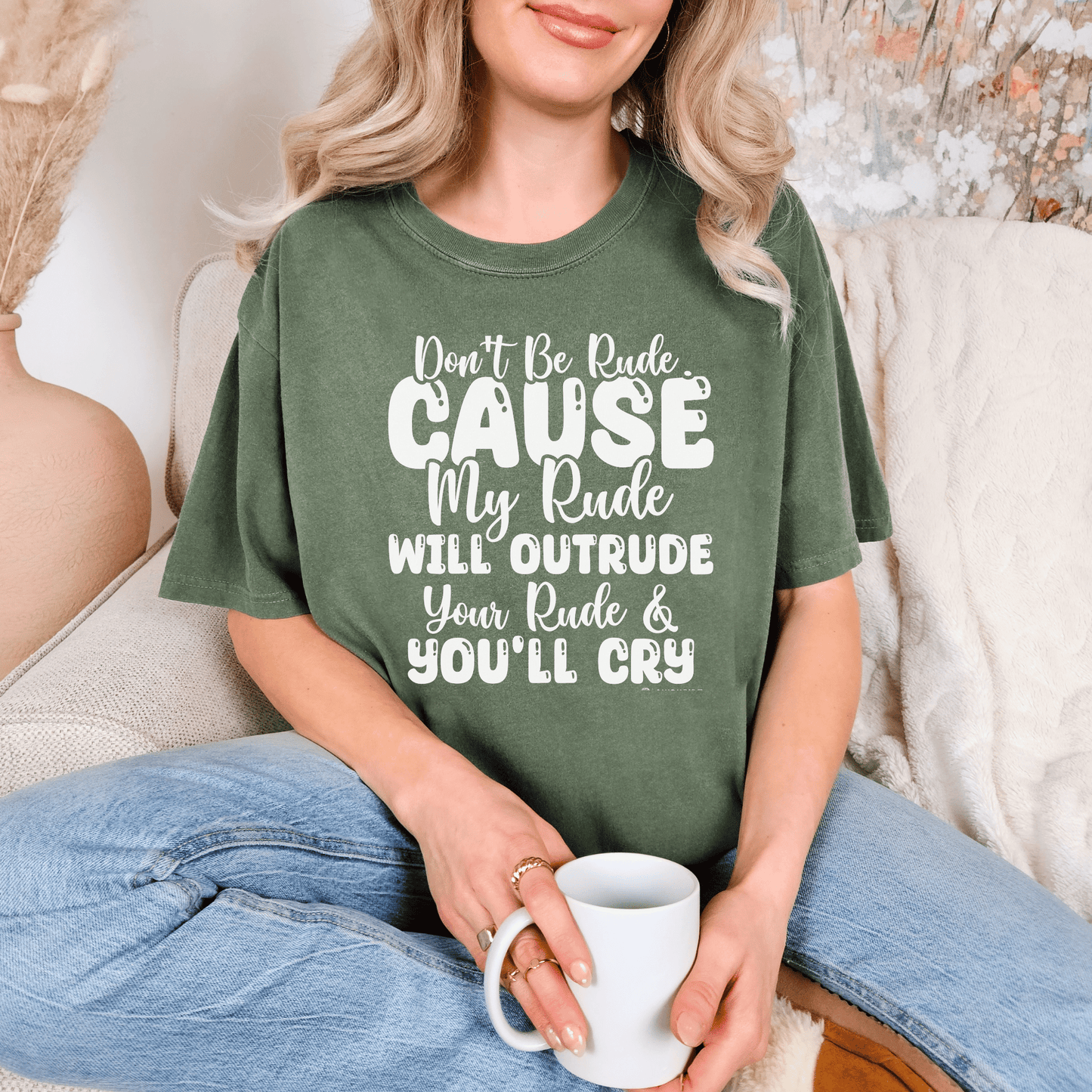 Funny Warning Unisex T-shirt, Do Not Be Rude Tee, Humorous Graphic Shirt, Sarcastic Top, Novelty Gift for Men and Women - Quirkside Creations
